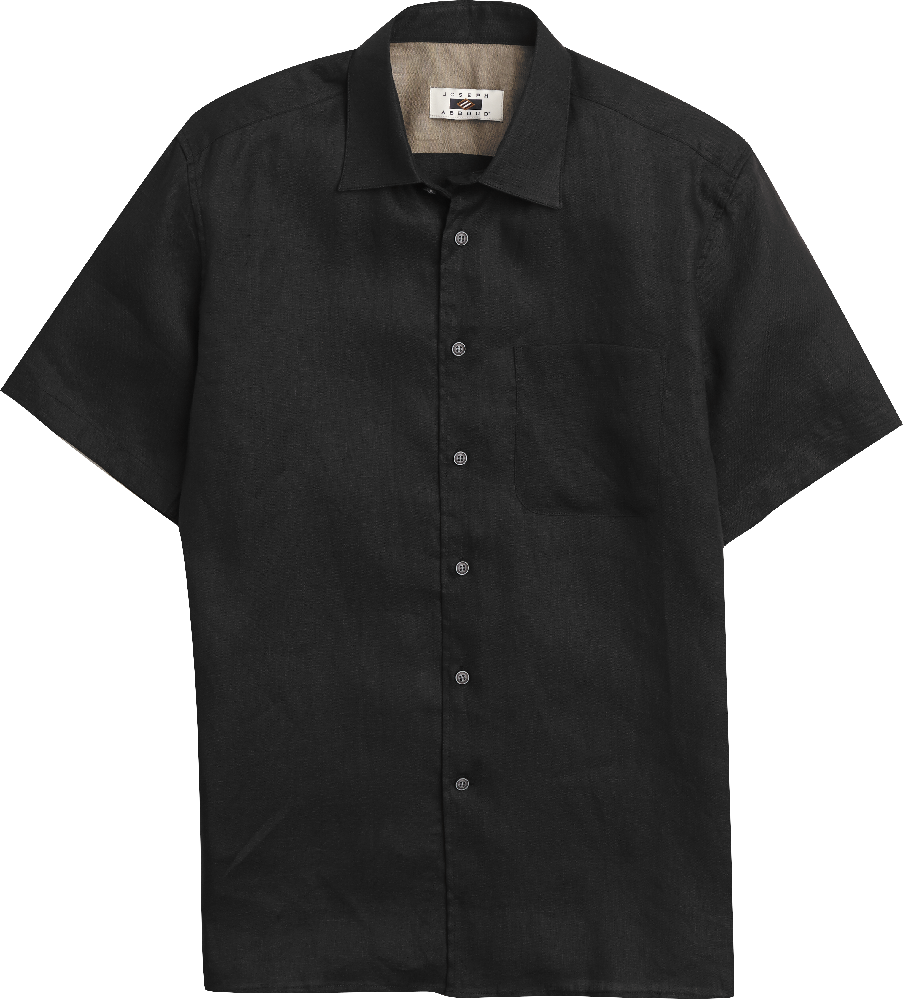 Joseph Abboud Black Linen Camp Shirt - Men's Sale | Men's Wearhouse