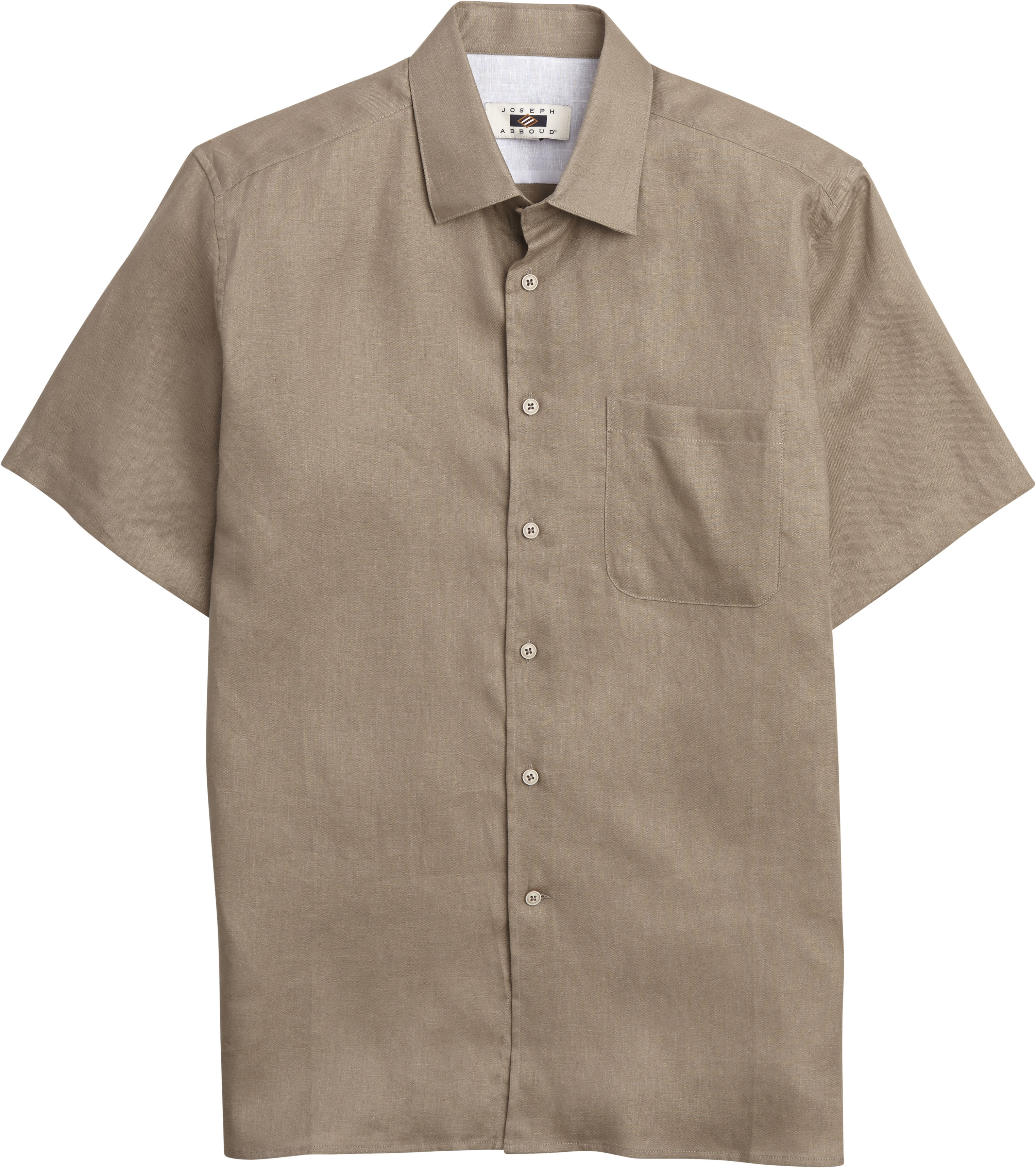 Joseph Abboud Tan Linen Camp Shirt - Men's Sale | Men's Wearhouse