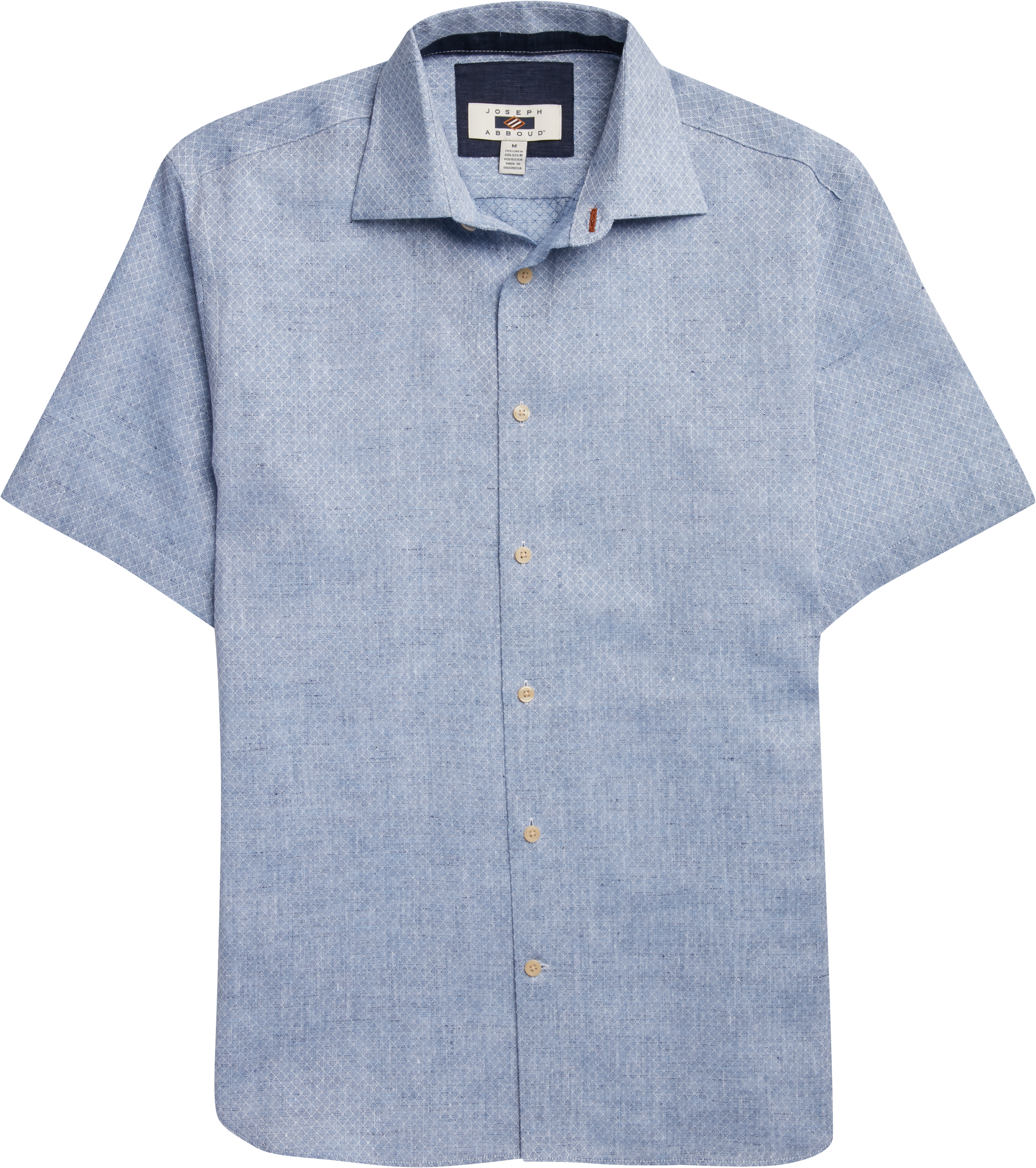 Joseph Abboud Blue Diamond Short Sleeve Sport Shirt - Men's Sale | Men ...