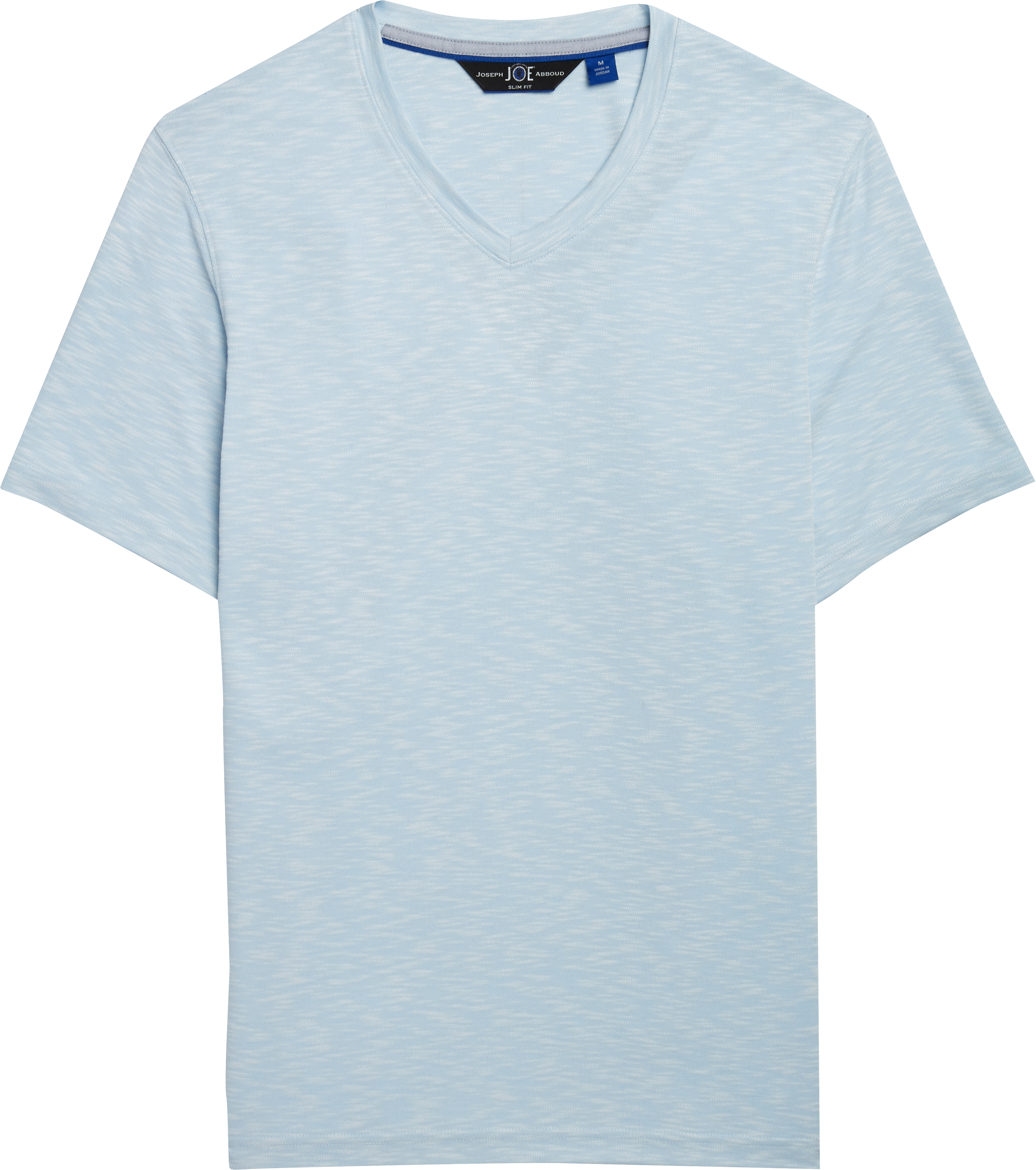 blue v neck shirt mens