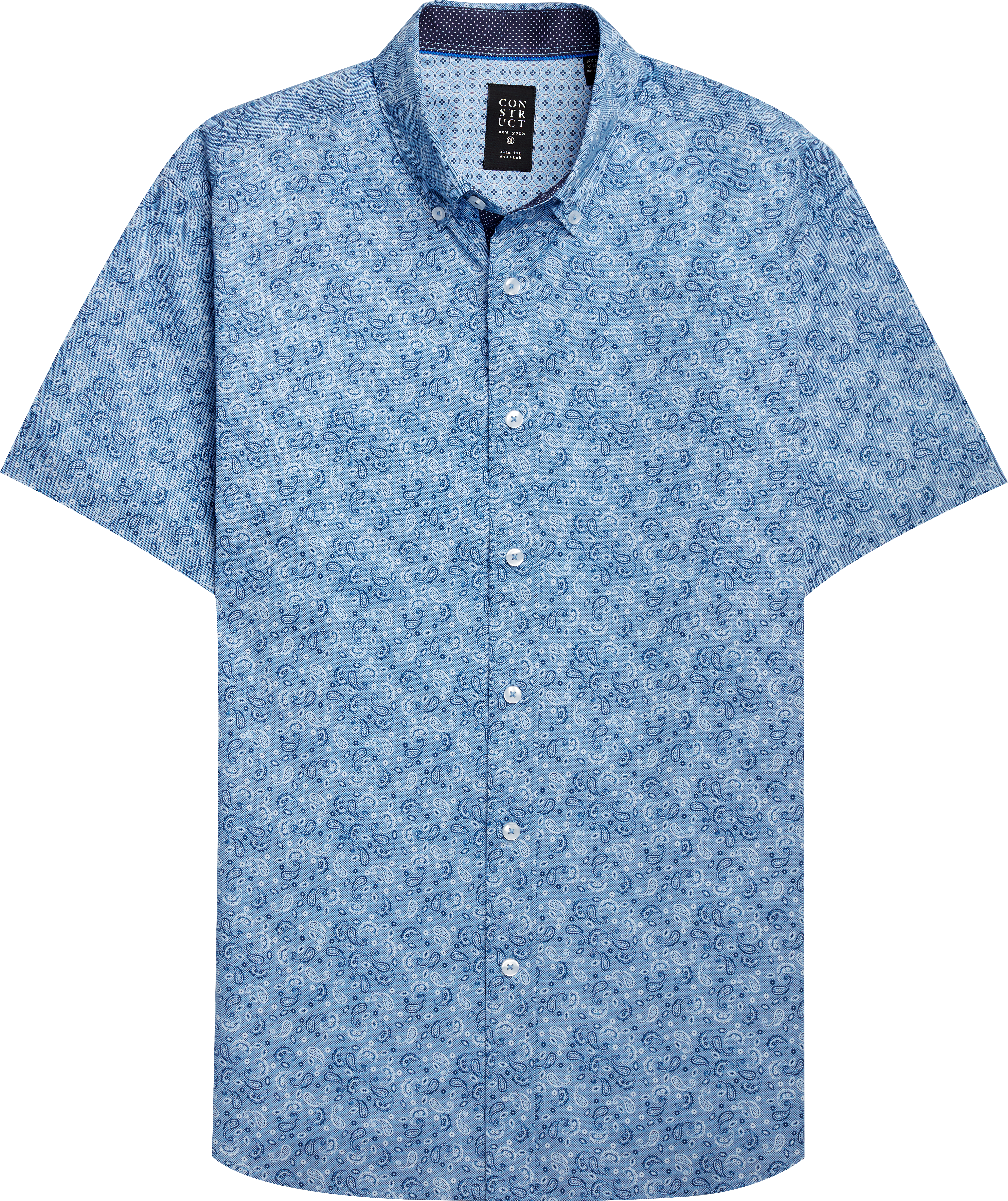 mens paisley shirt short sleeve