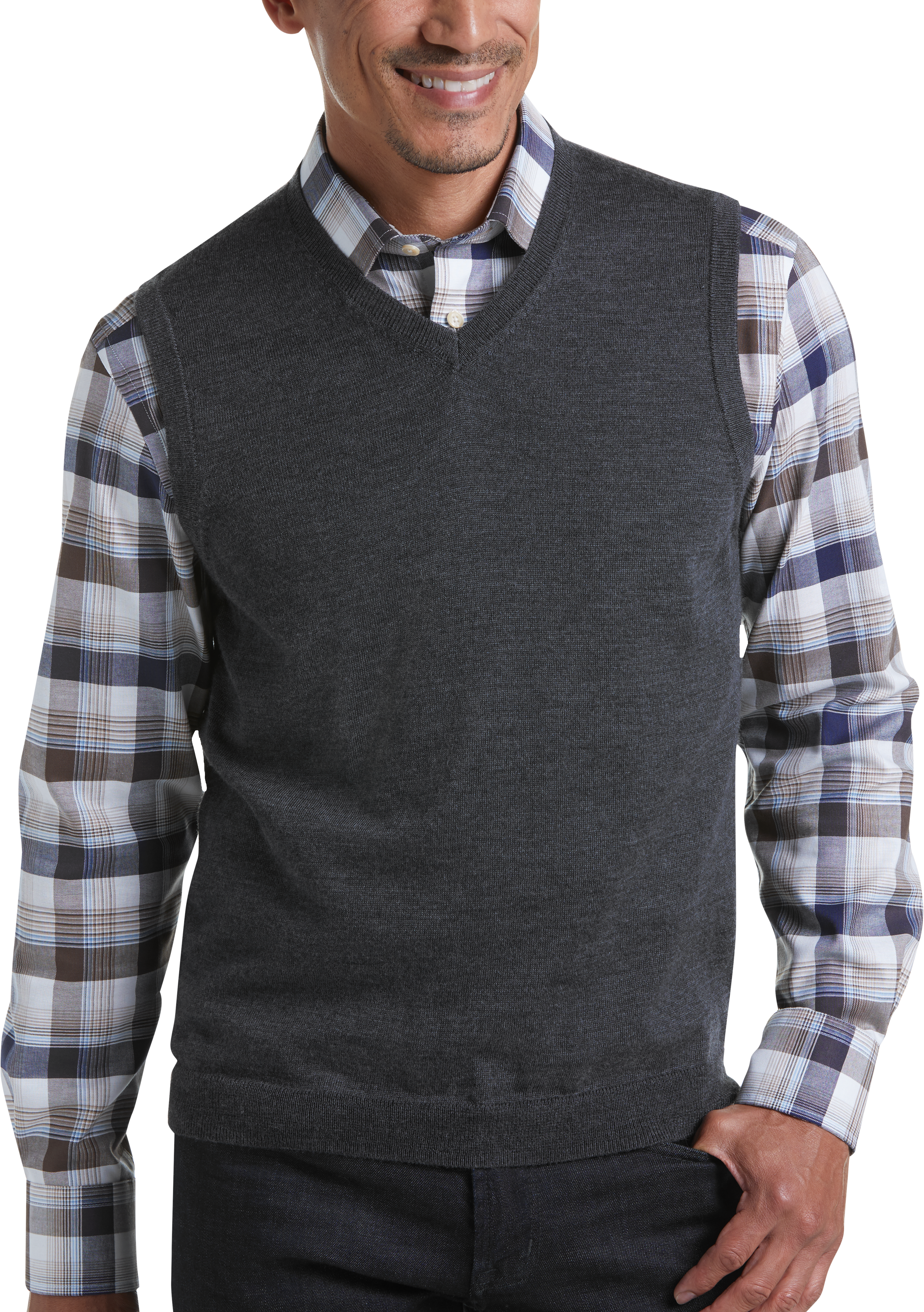 mens sweater vest outfits