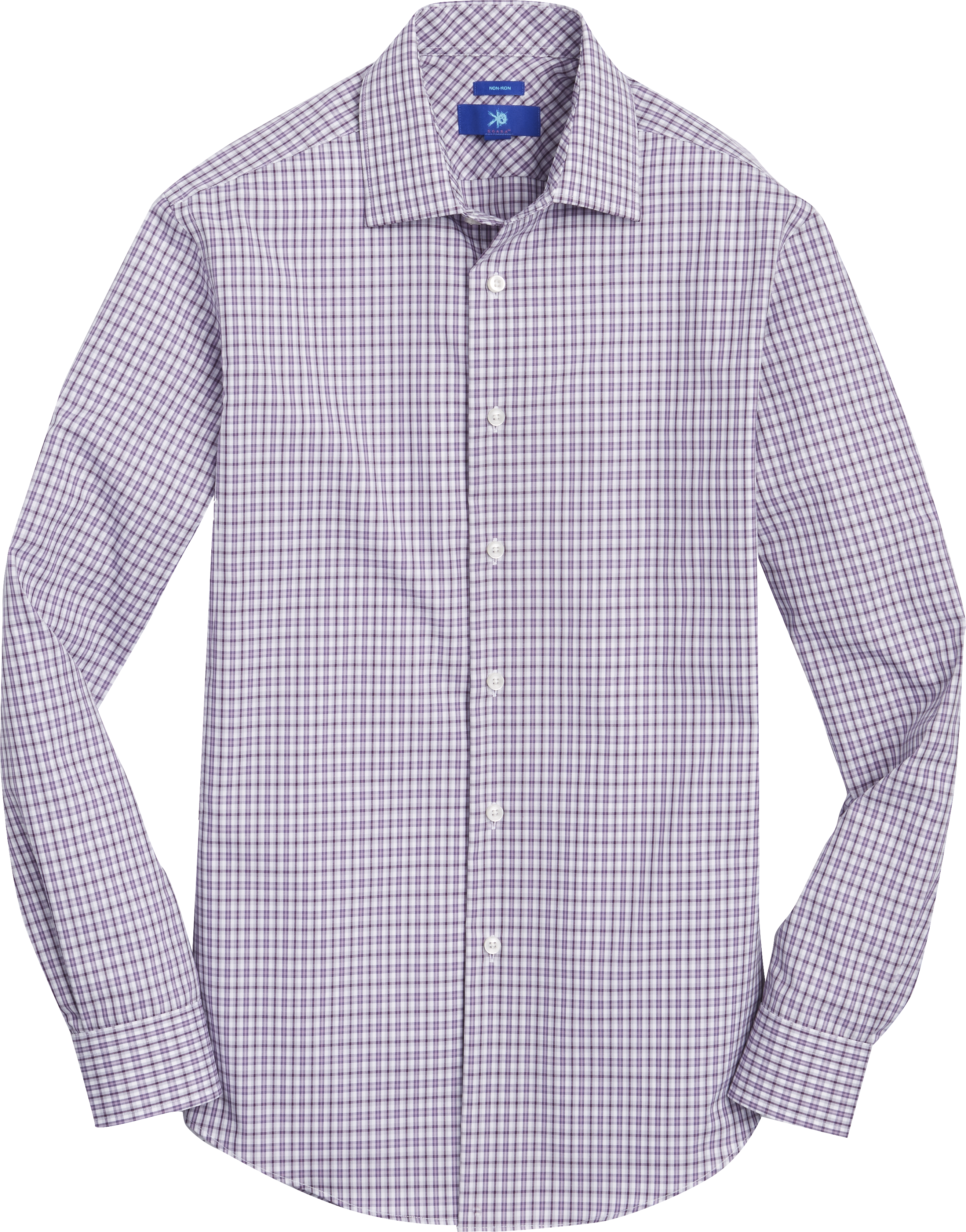 Egara Purple Check Sport Shirt - Men's Shirts | Men's Wearhouse