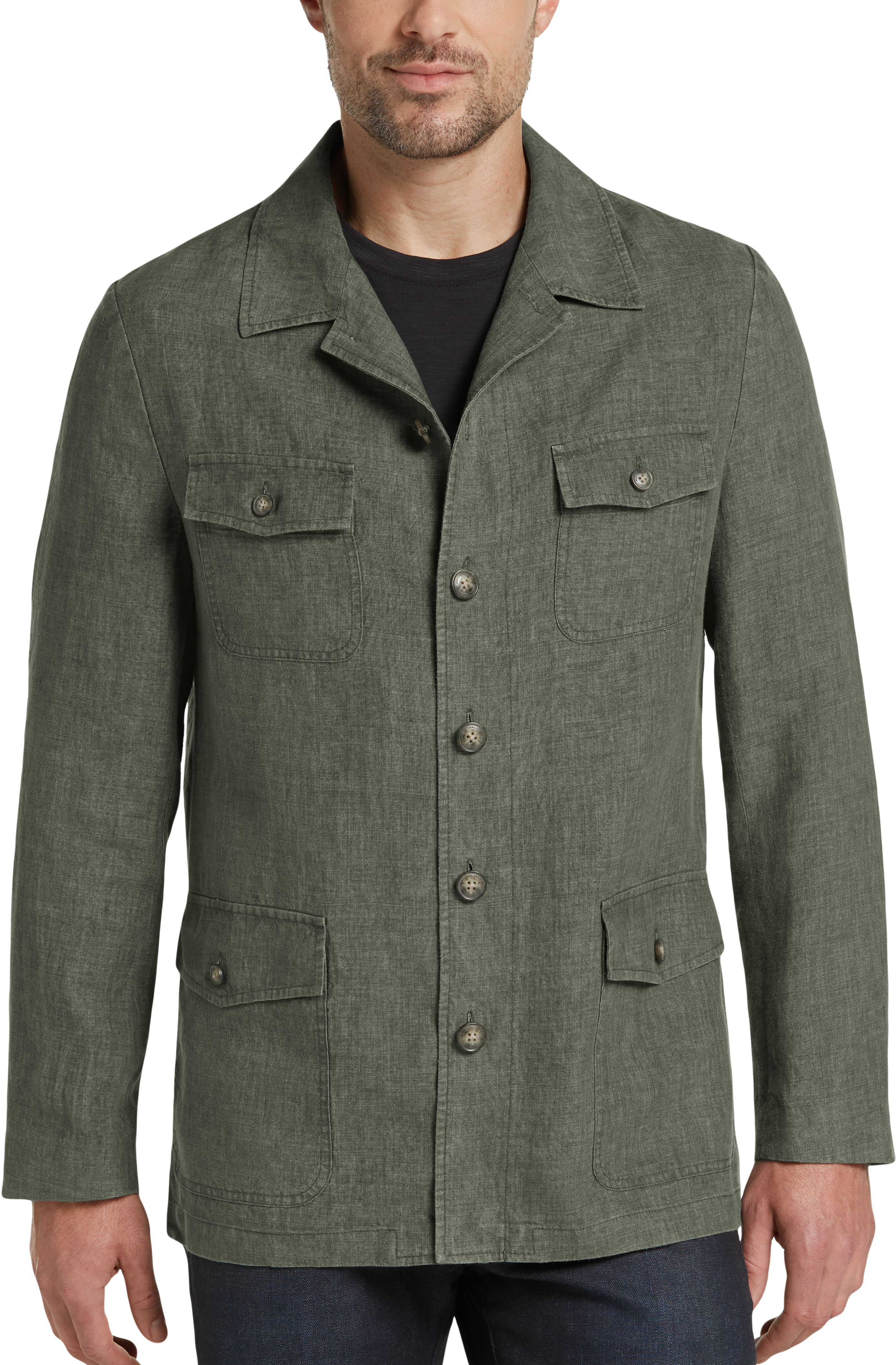 linen casual jacket mens