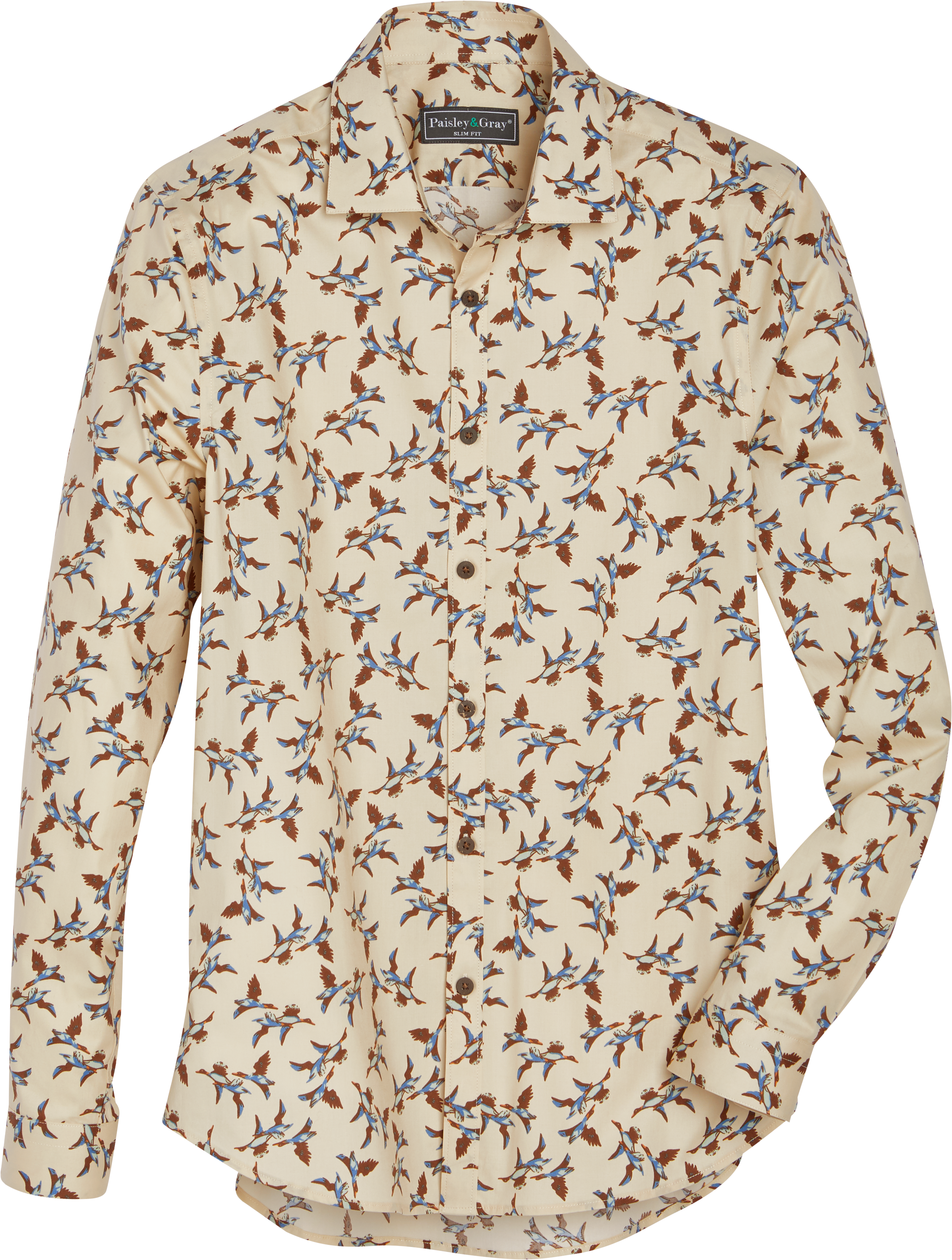 cream dress shirt slim fit