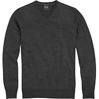 Jos. A. Bank Mens Traveler Modern Fit Merino V-neck Sweater Deals
