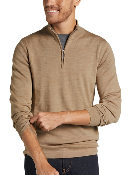 Jos. A. Bank Mens Traveler 1/2-Zip Merino Wool Sweater (various colors/sizes)