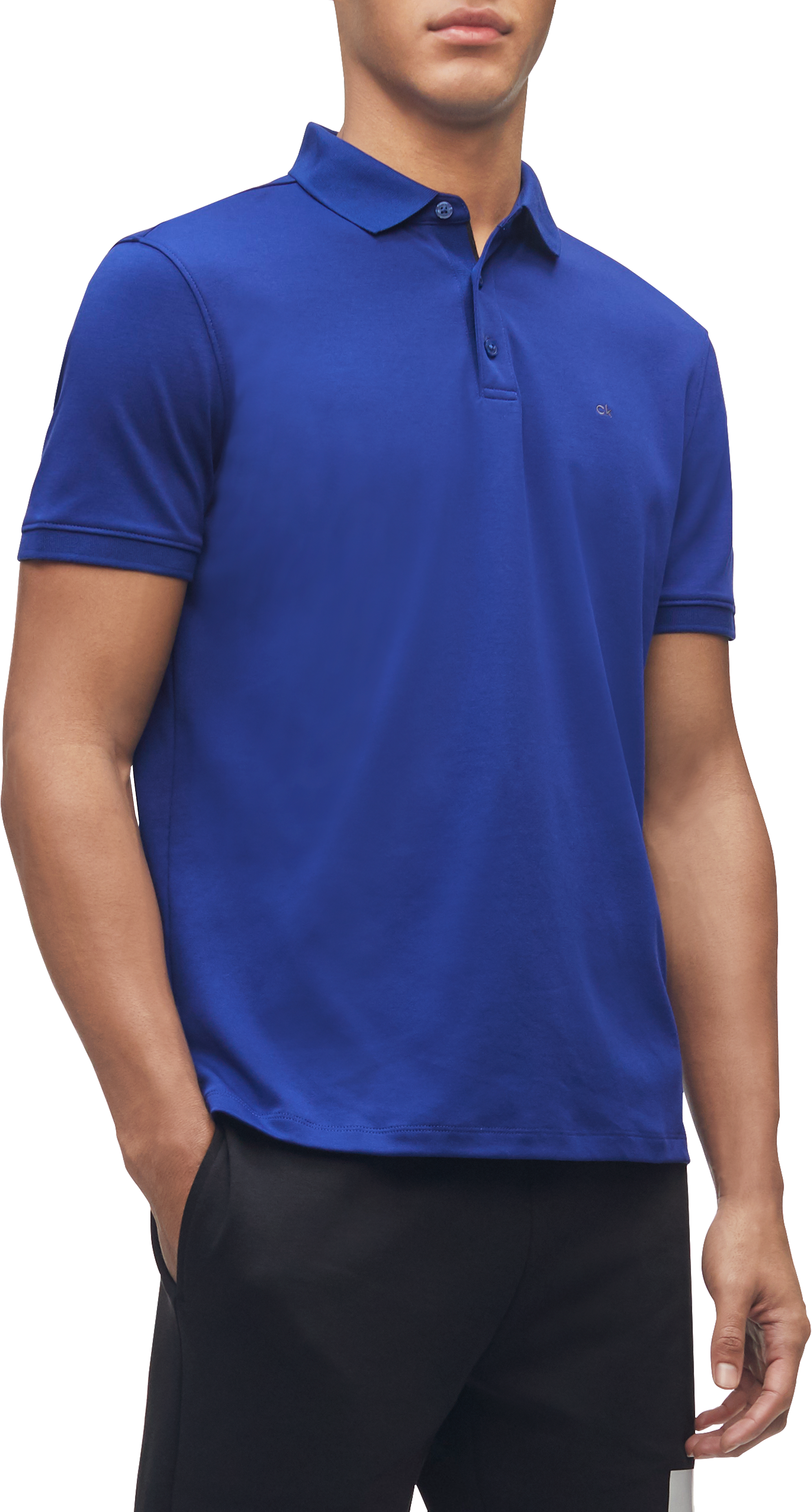 liquid cotton polo shirt