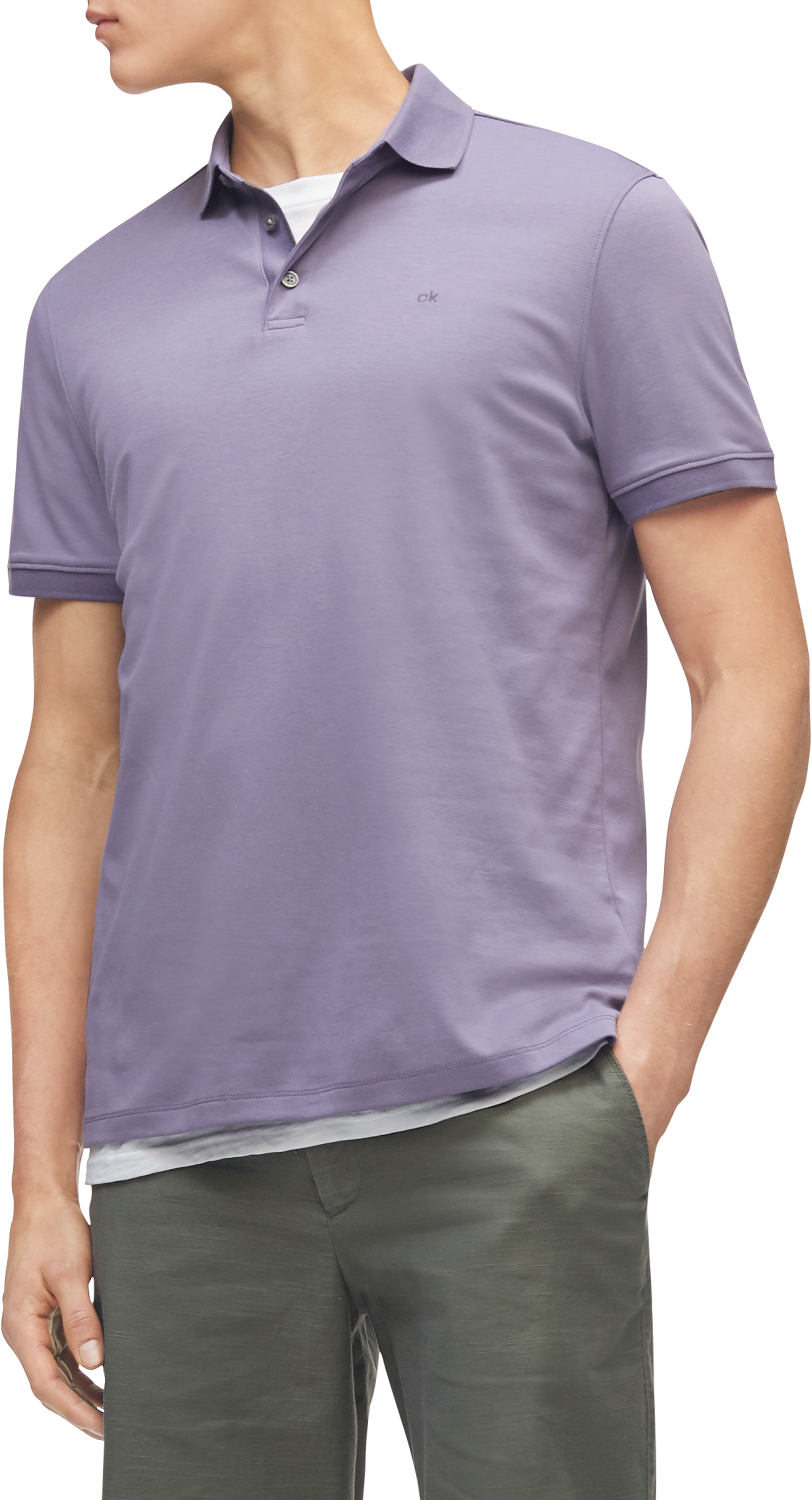 Calvin Klein Men's Liquid Touch Polo Shirt - Men's Shirts | Men's Wearhouse