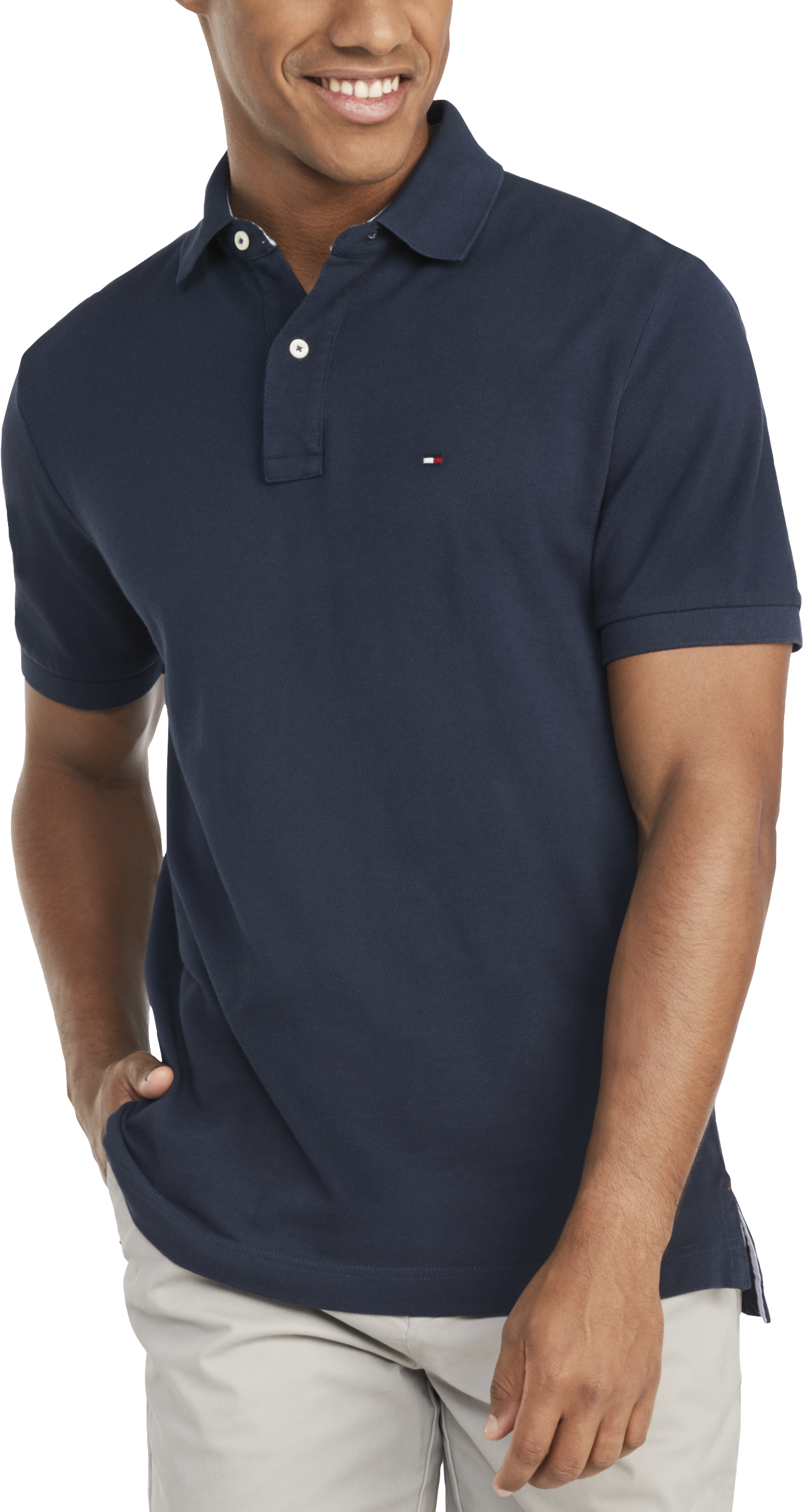 tommy hilfiger navy blue polo