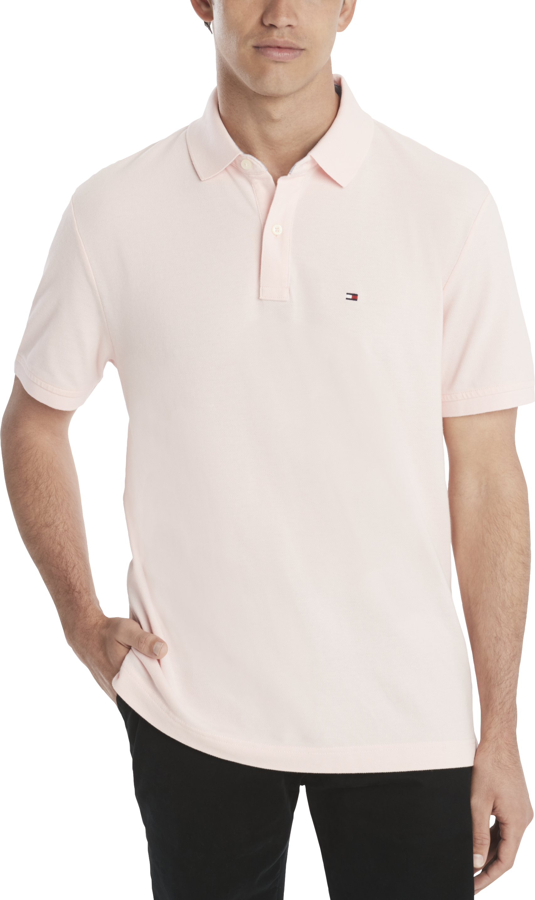 tommy hilfiger pink mens shirt