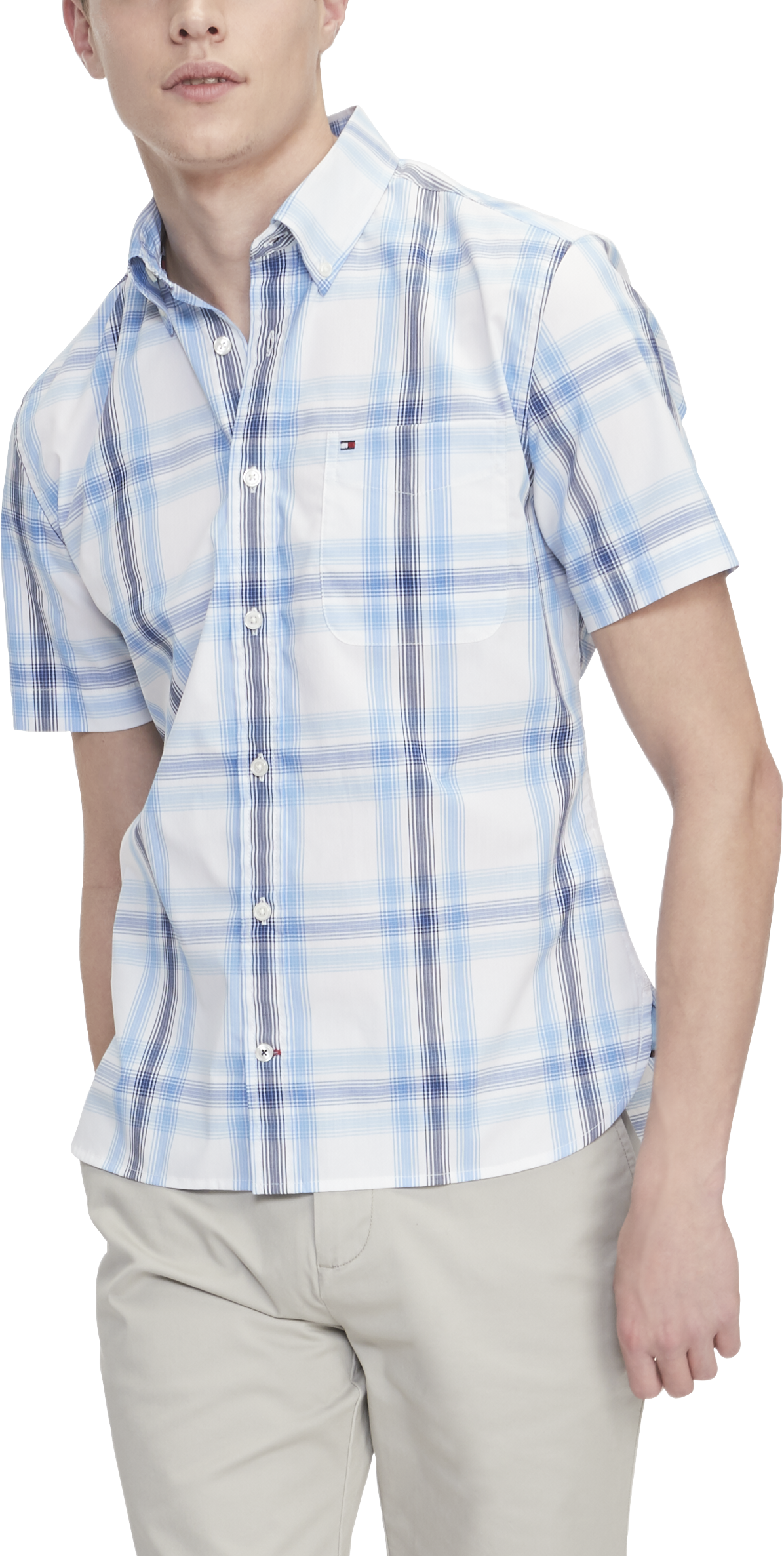 tommy hilfiger mens short sleeve shirts