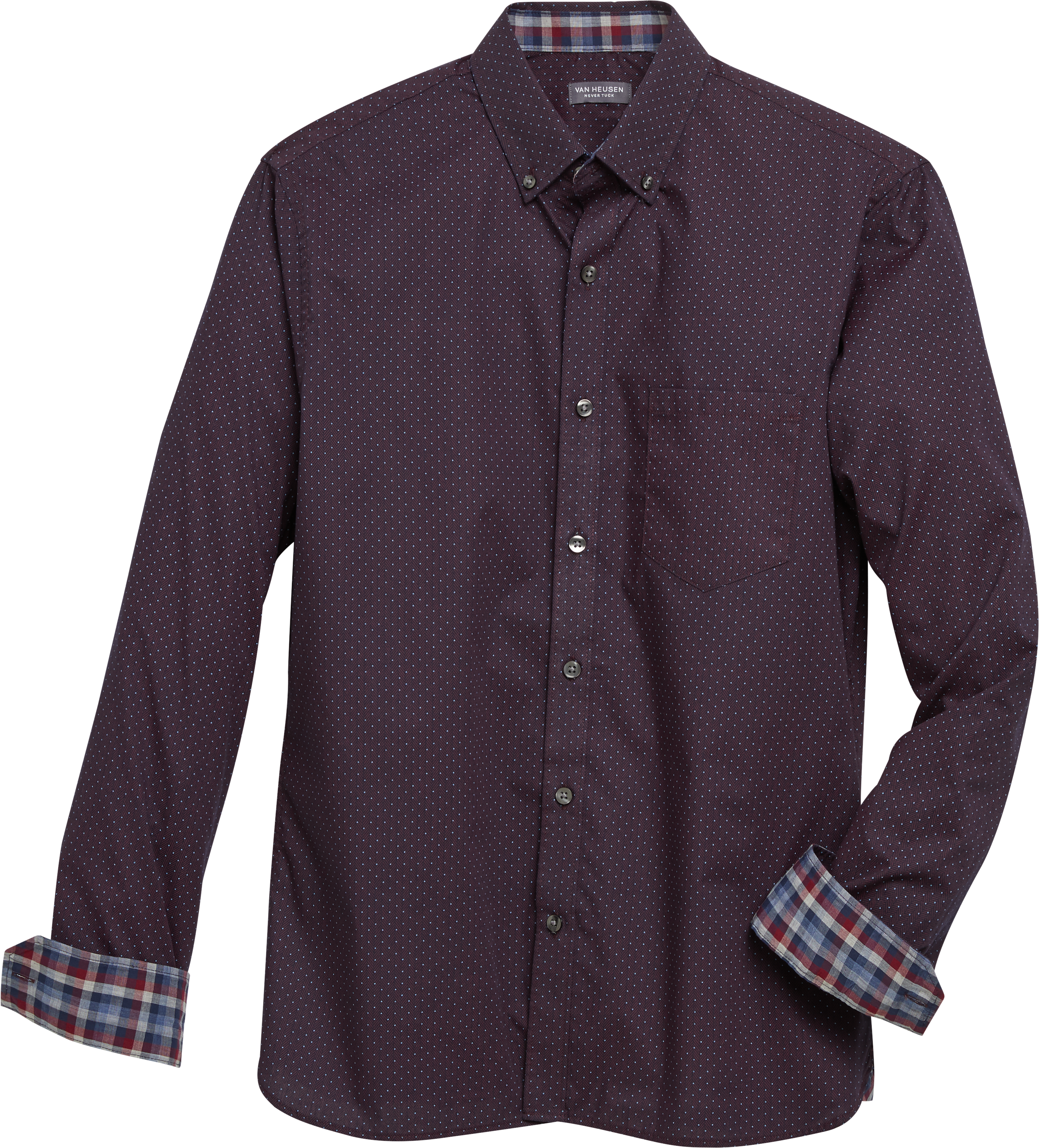 van heusen never tuck pants
