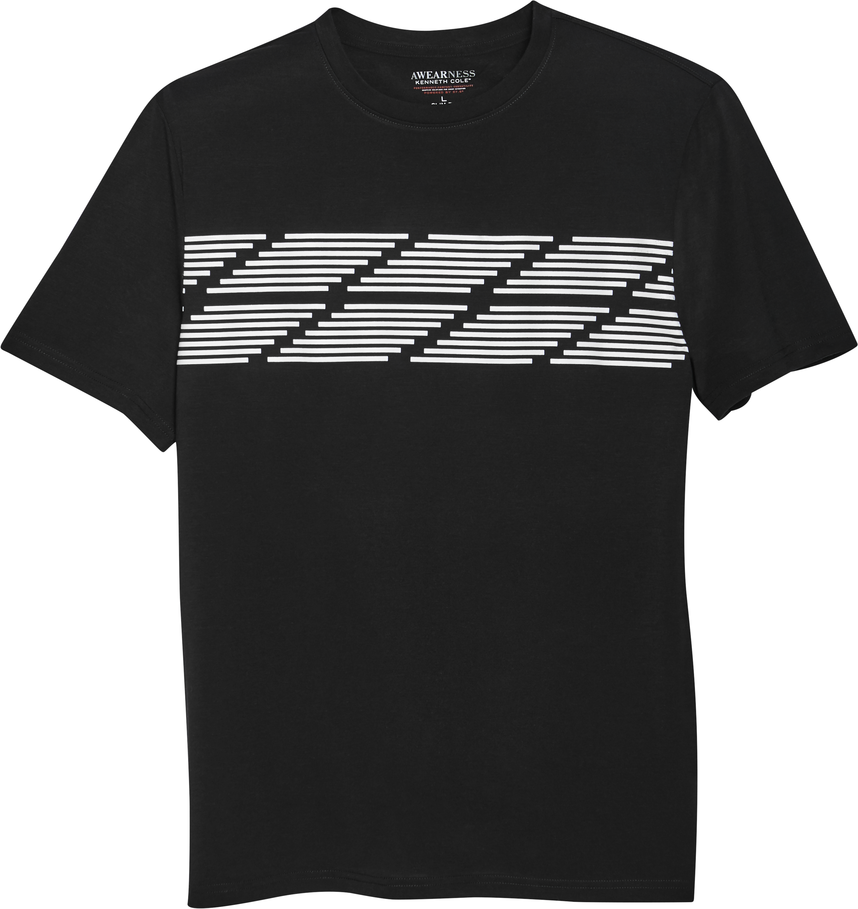 Awearness Kenneth Cole AWEAR-TECH Modern Fit T-Shirt, Black & White ...