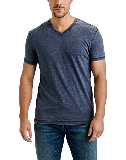 Lucky Brand Burnout T-Shirt, Navy - Men's Shirts | Men's Wearhouse