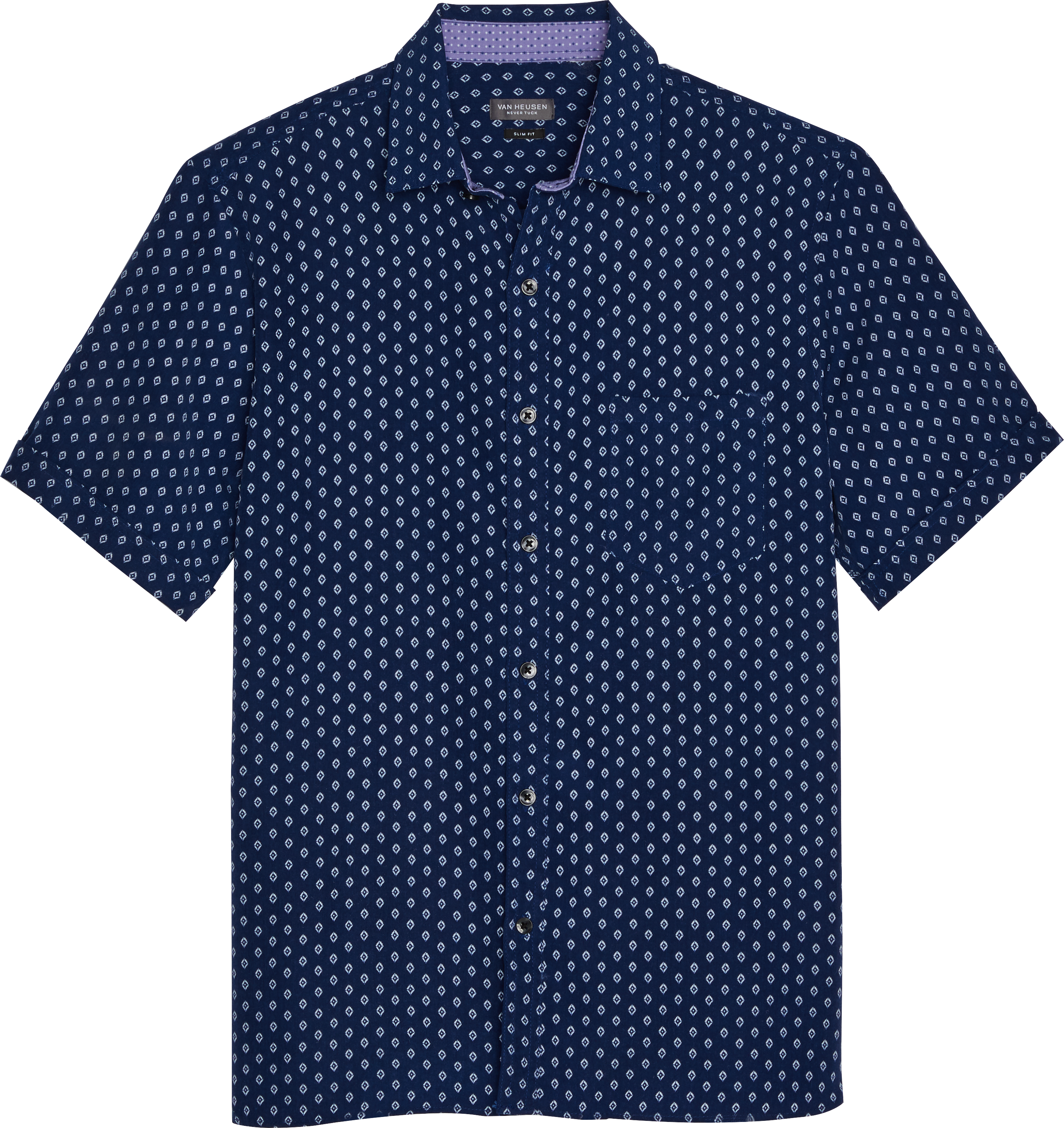 van heusen never tuck short sleeve