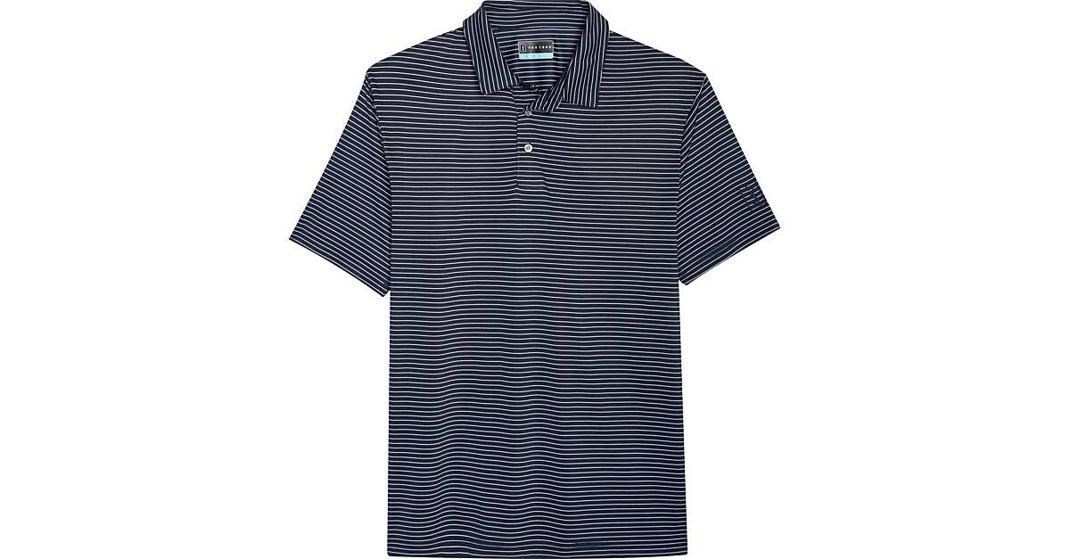 pga tour men's feeder stripe golf polo shirt