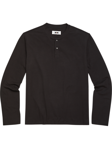 Joseph Abboud Modern Fit Long Sleeve Sueded Jersey Henley (various colors)