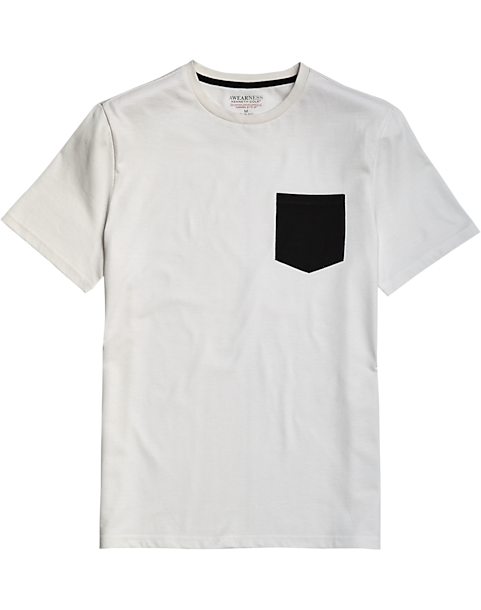 Awearness Kenneth Cole Aweartech Contrast Pocket T-Shirt (White / Wine)