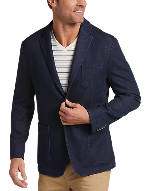 Joseph Abboud Modern Fit Knit Sport Coat (Navy Blue)