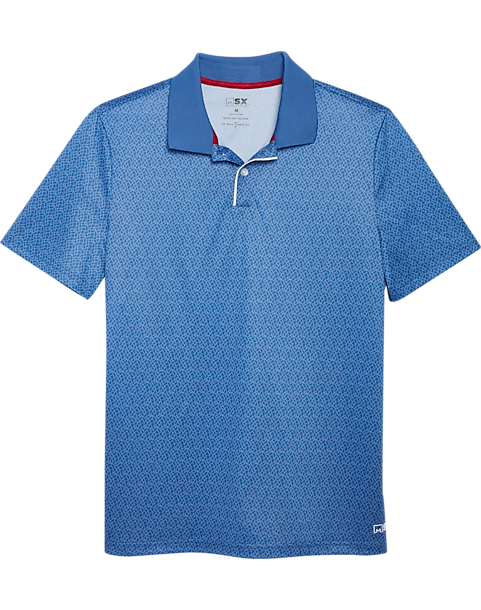 MSX by Michael Strahan Modern Fit Short Sleeve Polo, Bright Blue ...