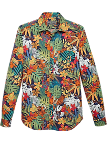 Paisley & Gray Slim Fit Sport Shirt, Hibiscus Floral