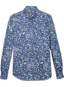 Paisley & Gray Slim Fit Sport Shirt, Blue Garden