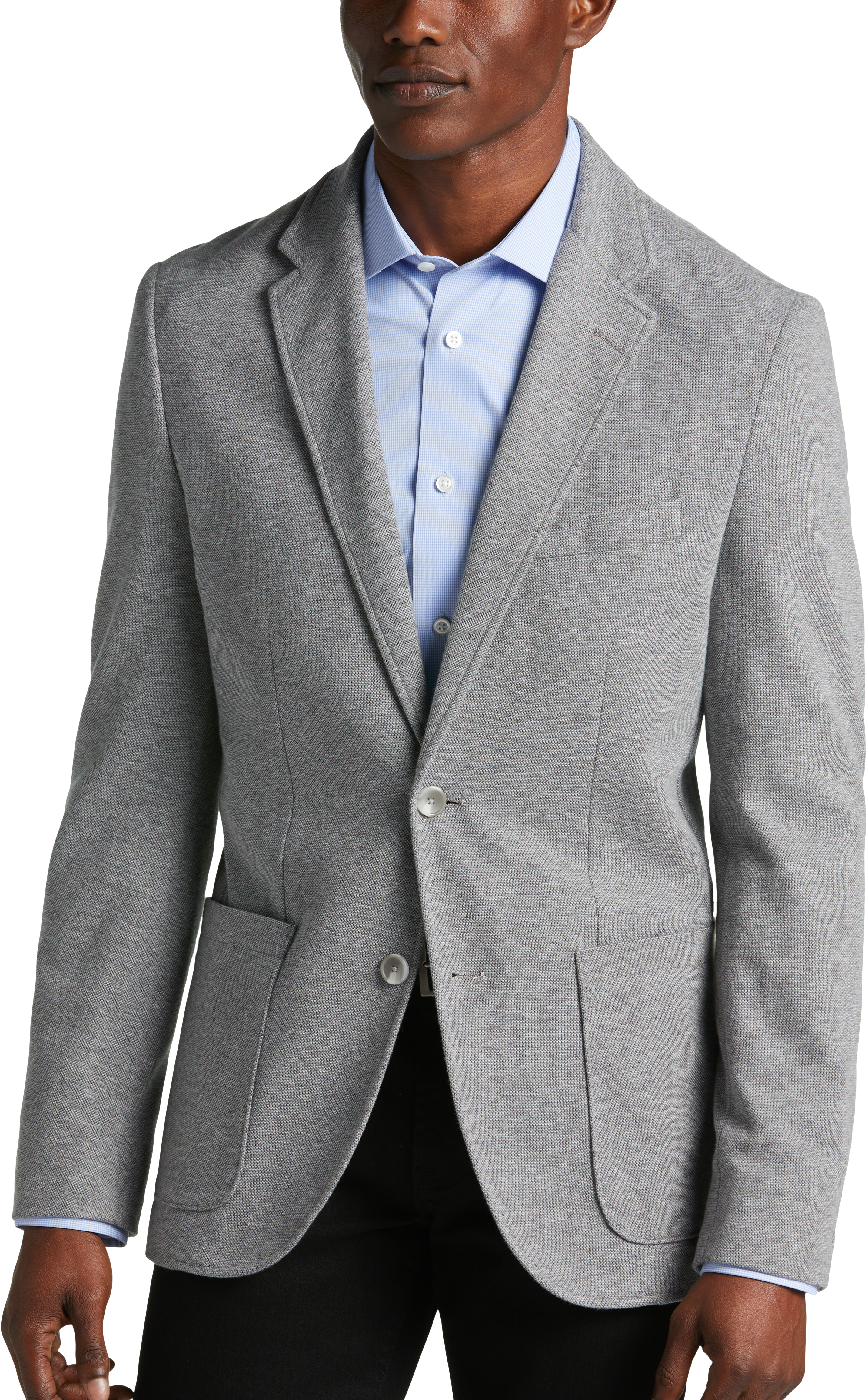 Michael Strahan Modern Fit 2 Button Soft Jacket Medium Gray Mens Sale Mens Wearhouse 