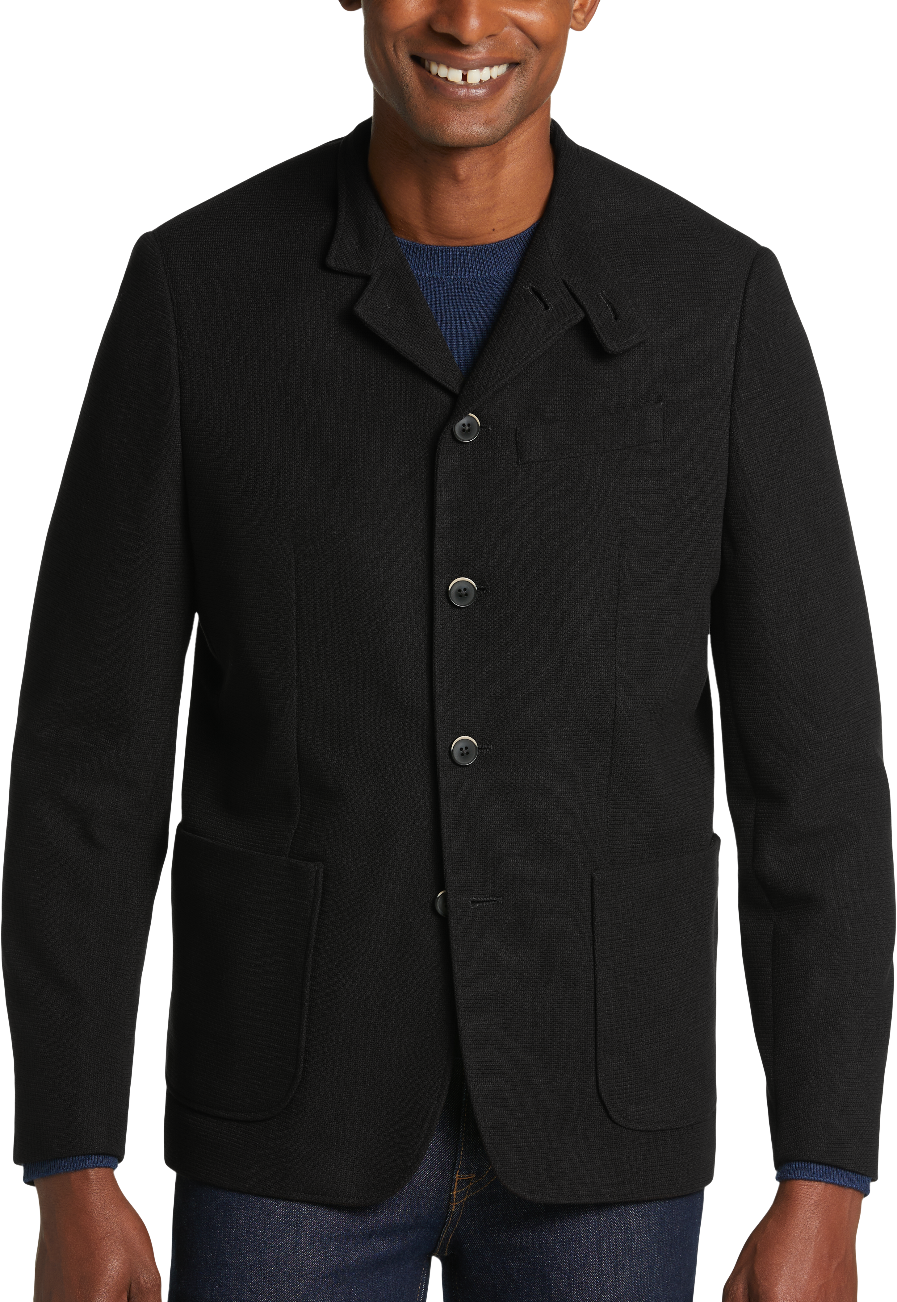 Soma Sport Cotton Blend S Black Yoga Jacket Full Zip Stretch Zip Pockets  Collar