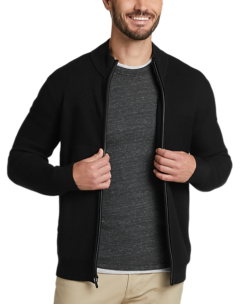 Essentials Cotton Full-Zip Sweater Uomo 