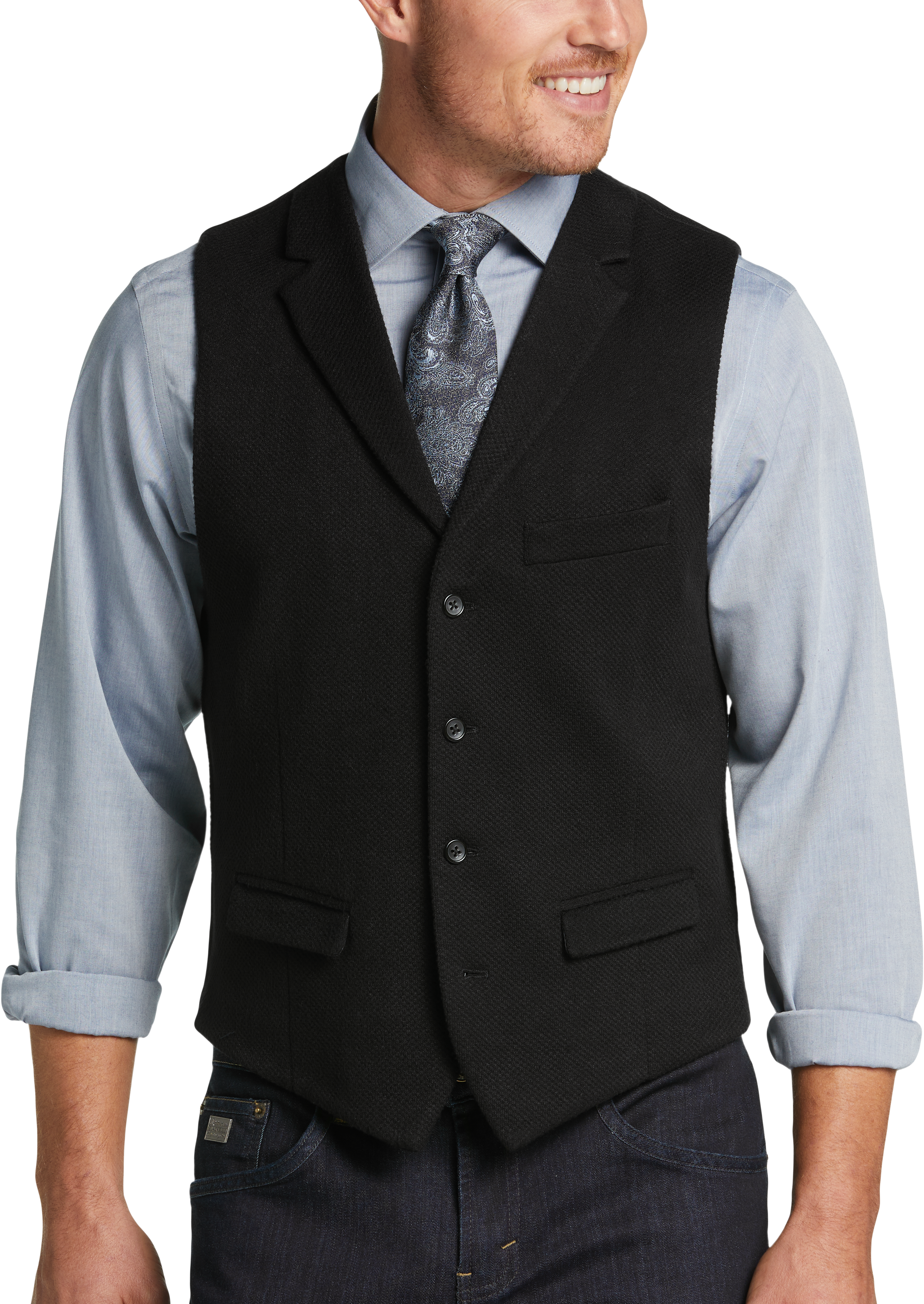 Joseph Abboud Modern Fit Canvas Vest, All Sale