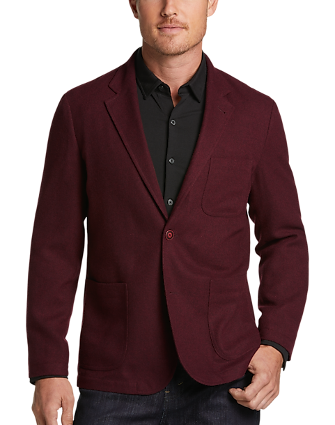Kenneth Cole Awearness Modern Fit Jacket (Various Sizes in Burgundy)