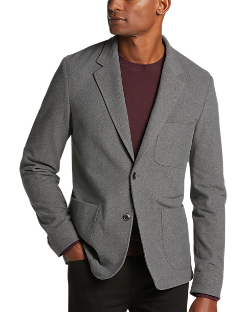 Michael Strahan Mens Stylish Comfortable Multiple Patch Pockets Modern Fit Soft Jacket (Size: XXL in Medium Gray)