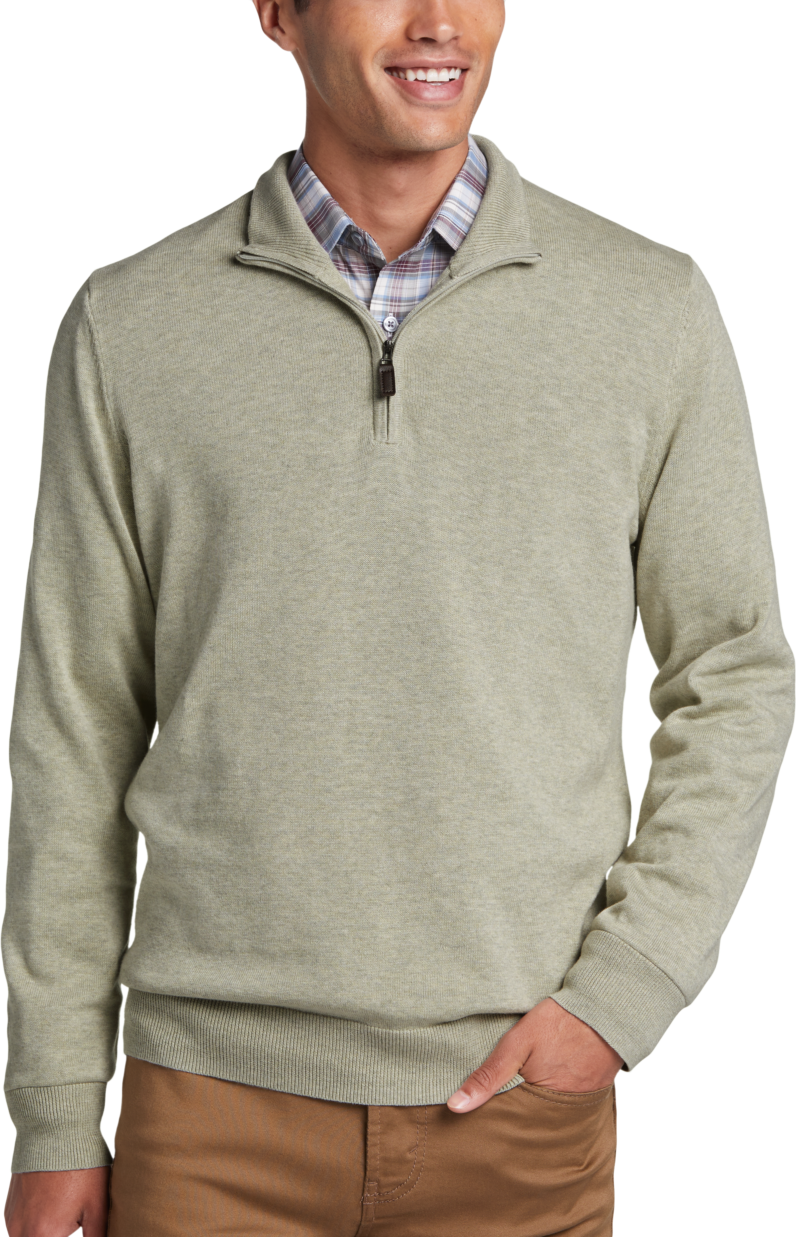 pen verlichten silhouet Half Zip - Men's Sweaters | Men's Wearhouse