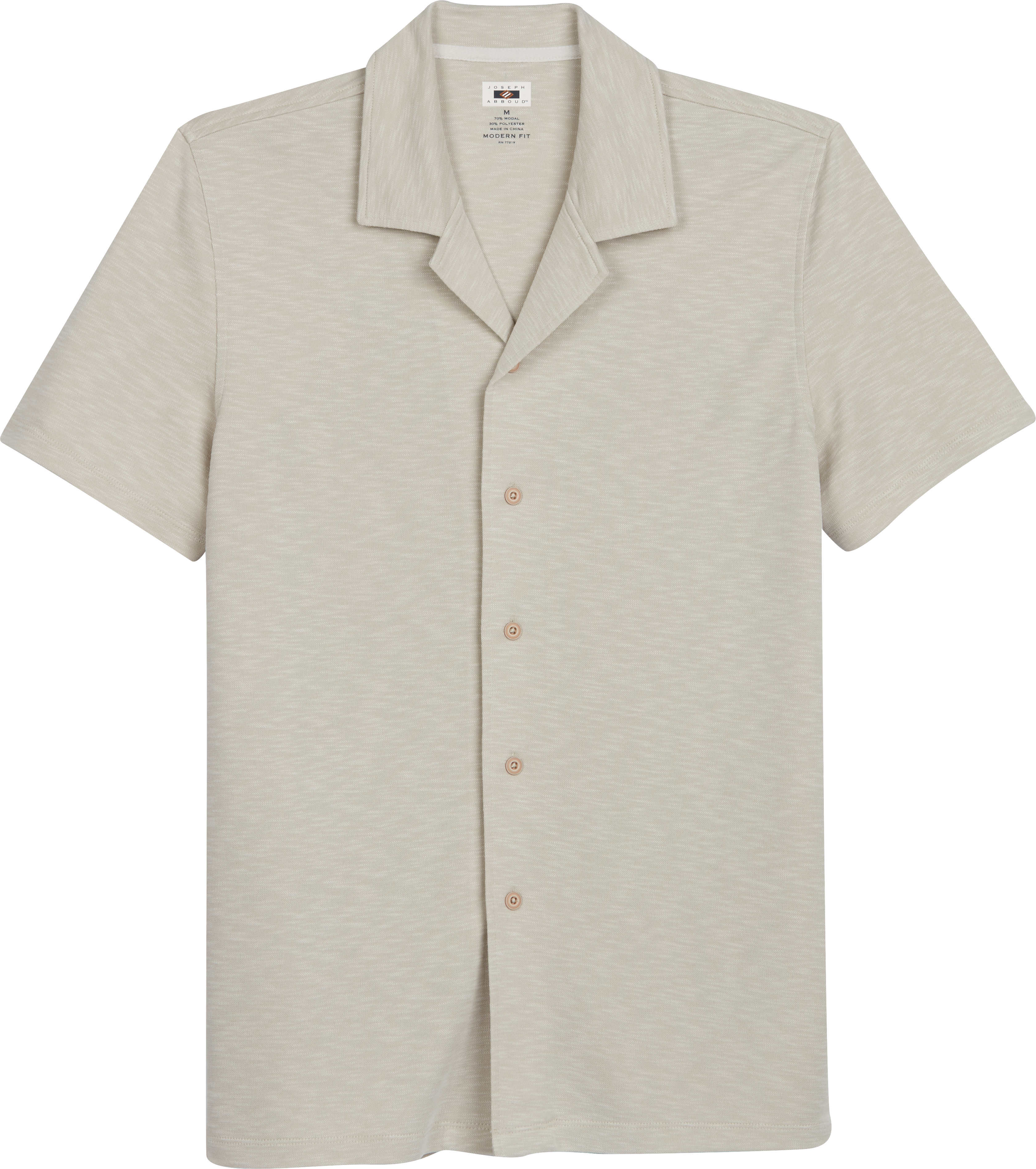 Joseph Abboud Modern Fit Short Sleeve Camp Shirt