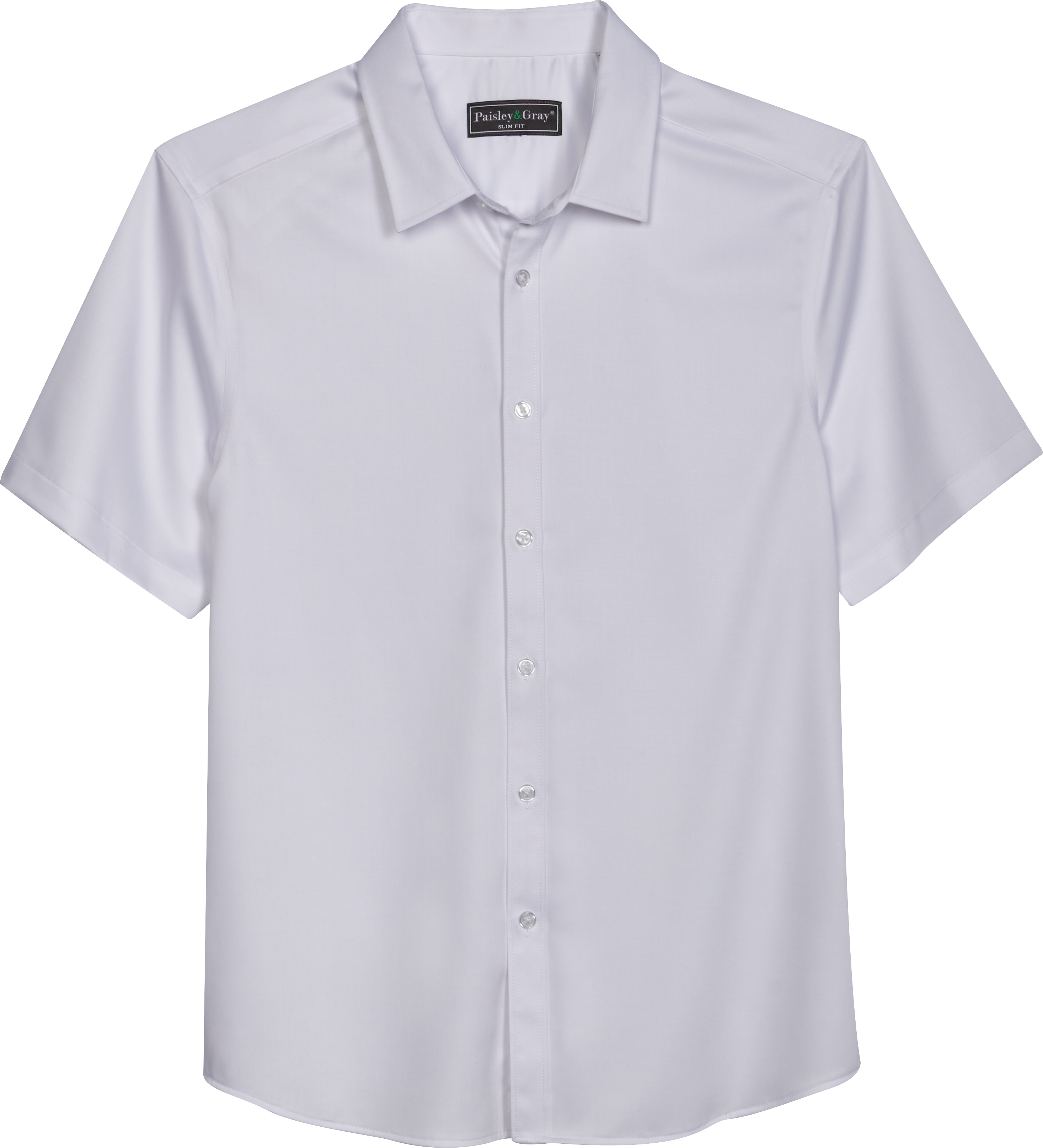 Slim Fit Shirt with Spread Collar