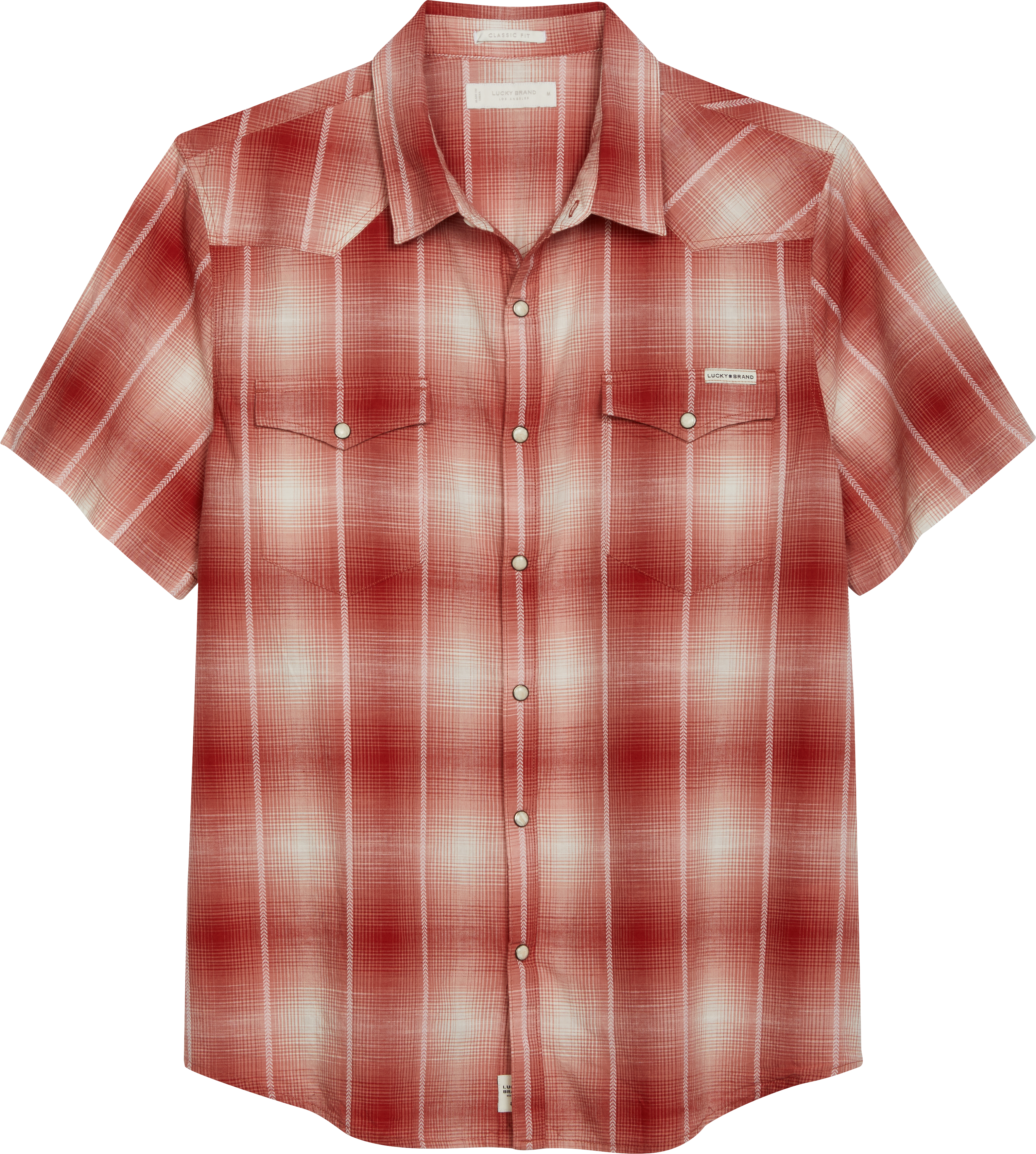 Lucky Brand Classic Fit Short Sleeve Western Sport Shirt