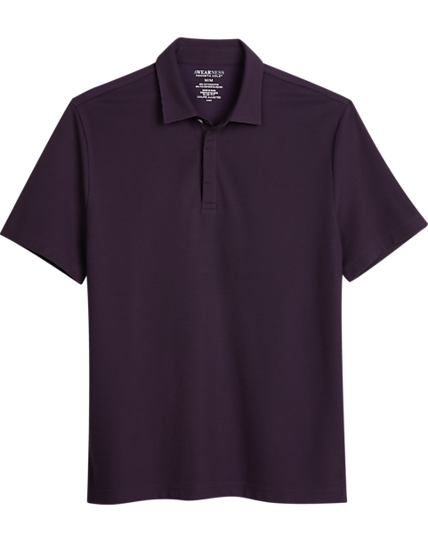 Awearness Kenneth Cole Slim Fit Pique Polo, Purple - Men's Shirts | Men ...