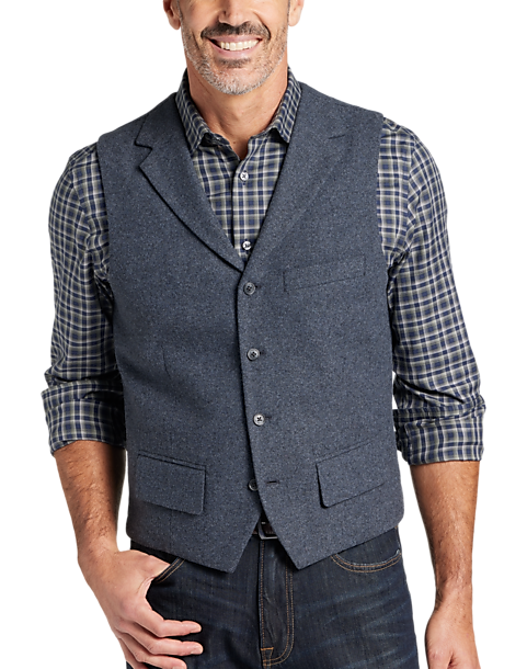 Joseph Abboud Modern Fit Tweed Vest, Charcoal - Men's Outerwear | Men's ...
