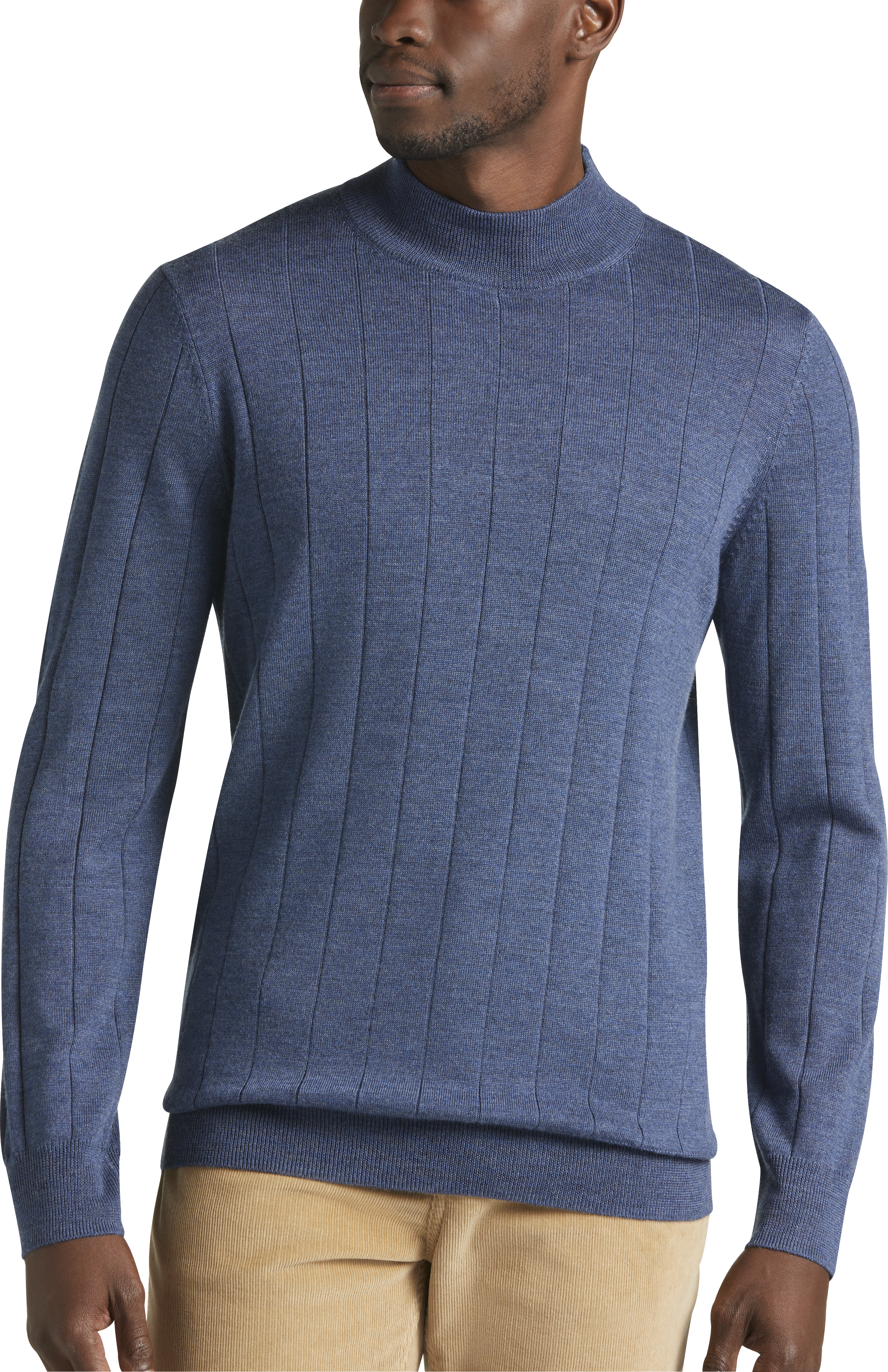 Joseph Abboud Reserve Collection Modern Fit Mock Neck Merino Wool ...