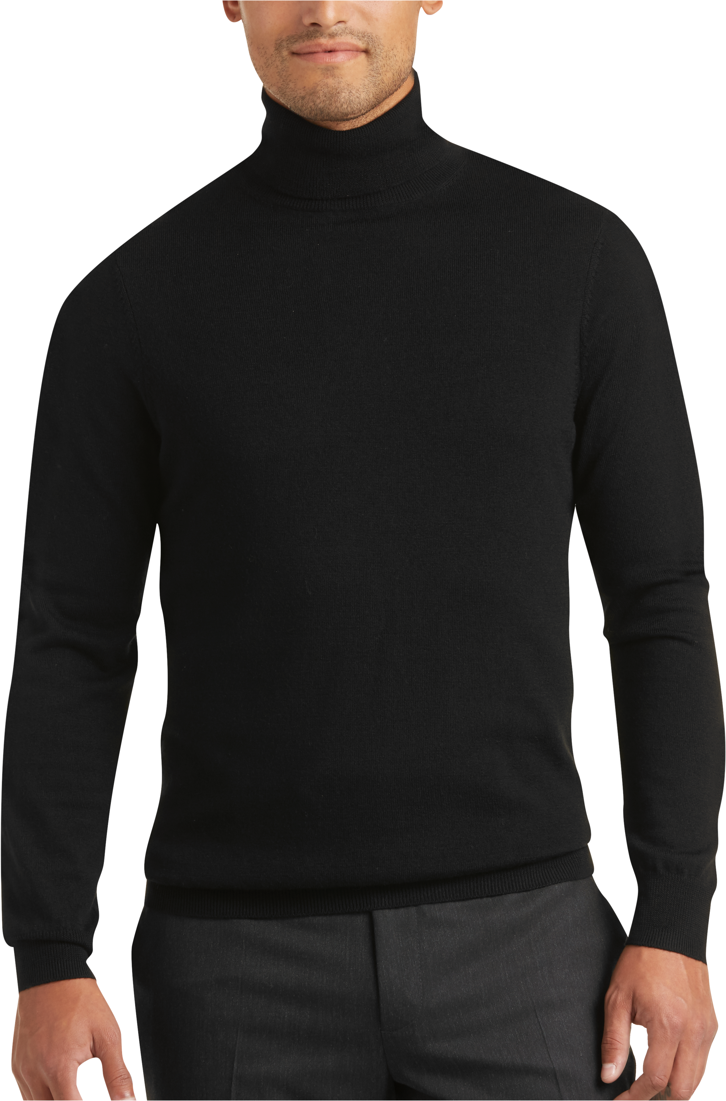 black turtleneck sweater mens