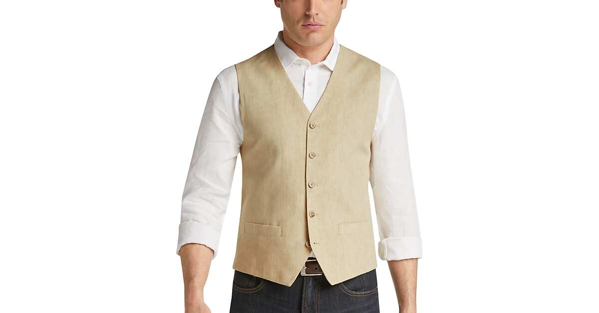 Joseph Abboud Sand Vest - Men's Sale | Men's Wearhouse