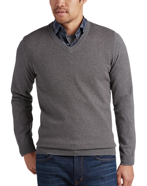 Joseph Abboud Gray Sweater - Men's Sweaters | Men's Wearhouse