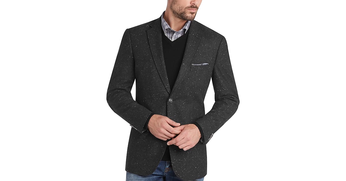 Joseph Abboud Charcoal Modern Fit Soft Jacket - Men's Sale | Men's ...