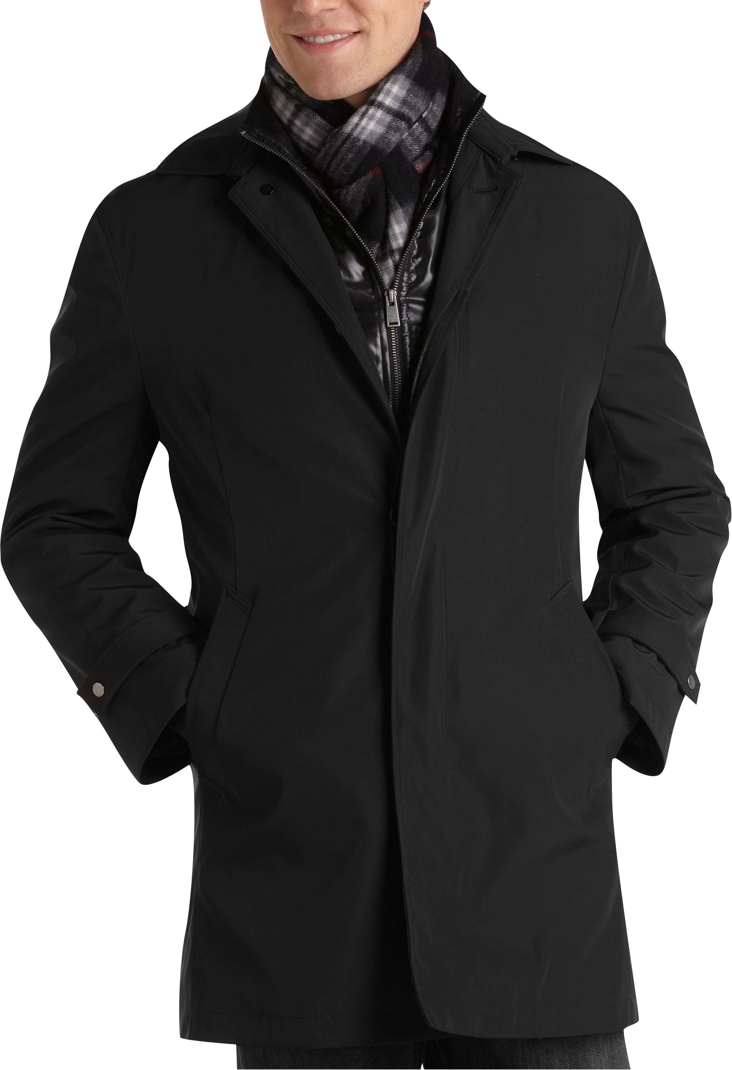 calvin klein black rain jacket