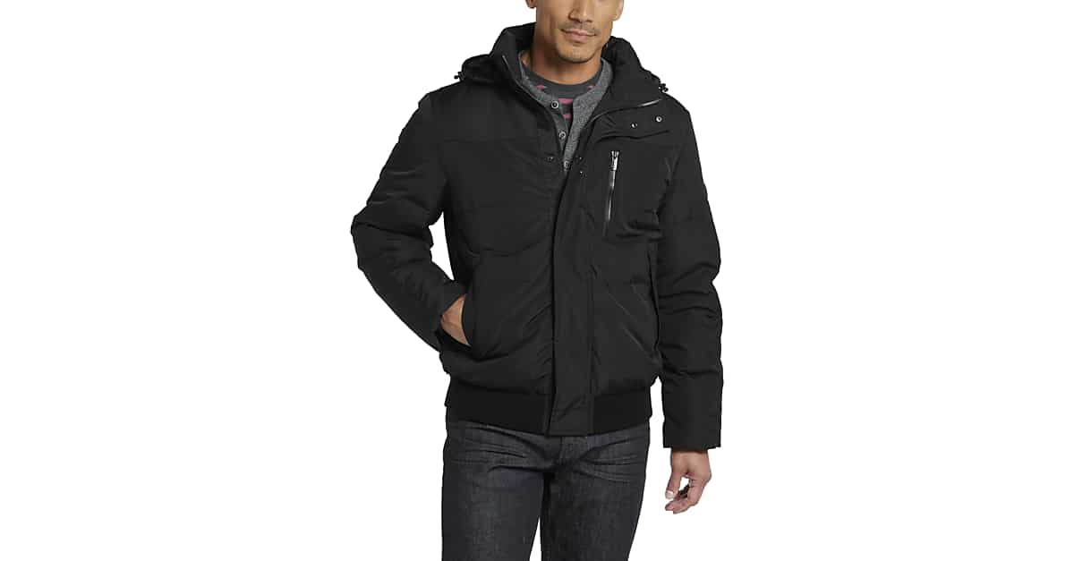 TTech by Tumi Black Quilted Jacket Men's Men's Wearhouse