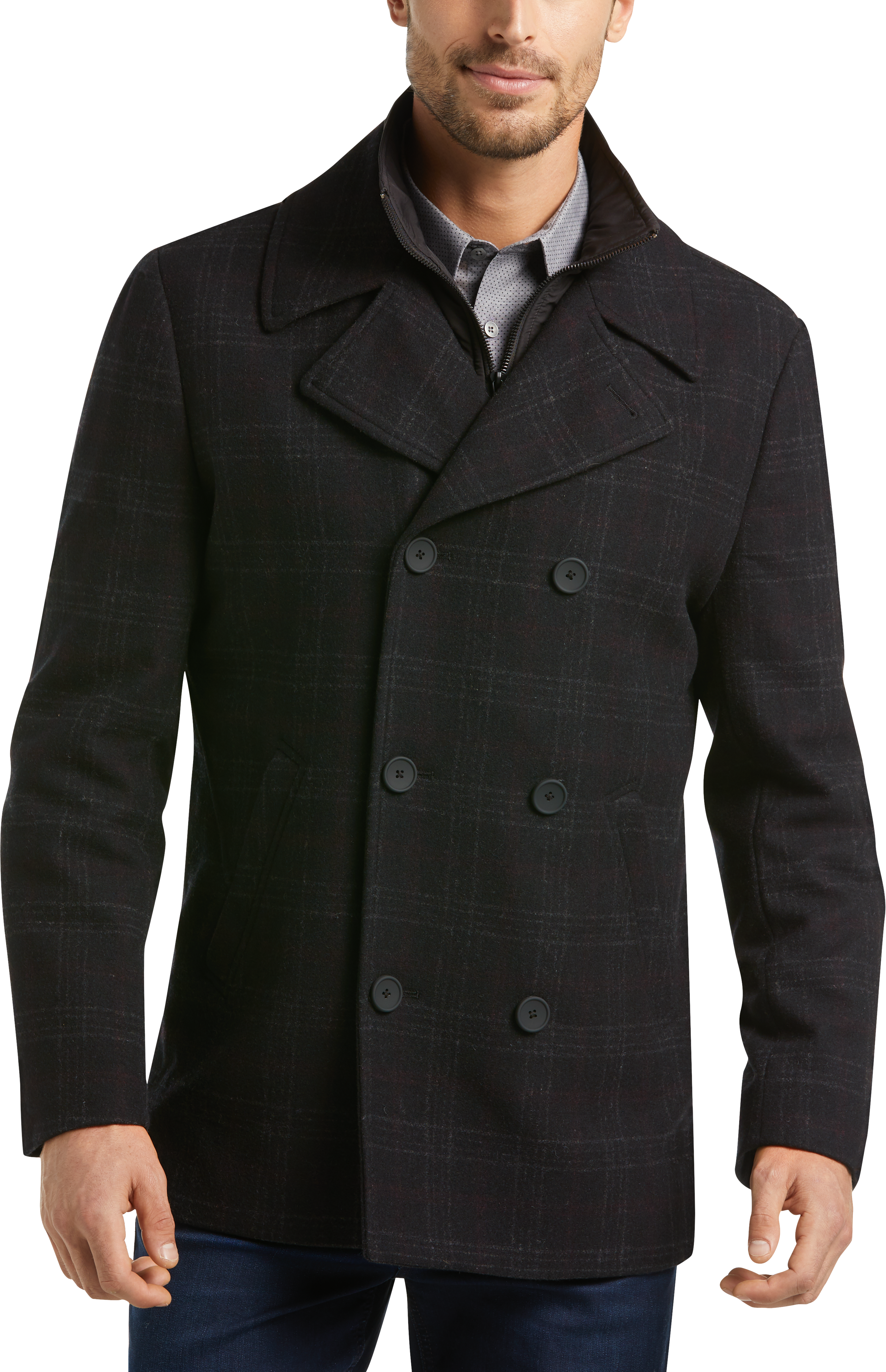 modern pea coat mens