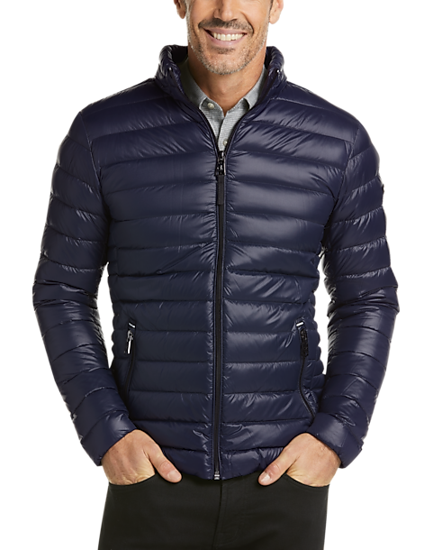 Calvin Klein Navy Modern Fit Packable Quilted Jacket - Men's Sale | Men ...