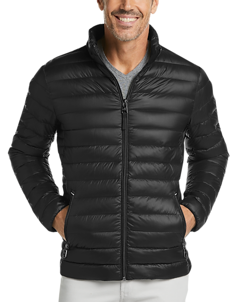 Calvin Klein Black Modern Fit Packable Quilted Jacket - Men's Sale | Men's  Wearhouse