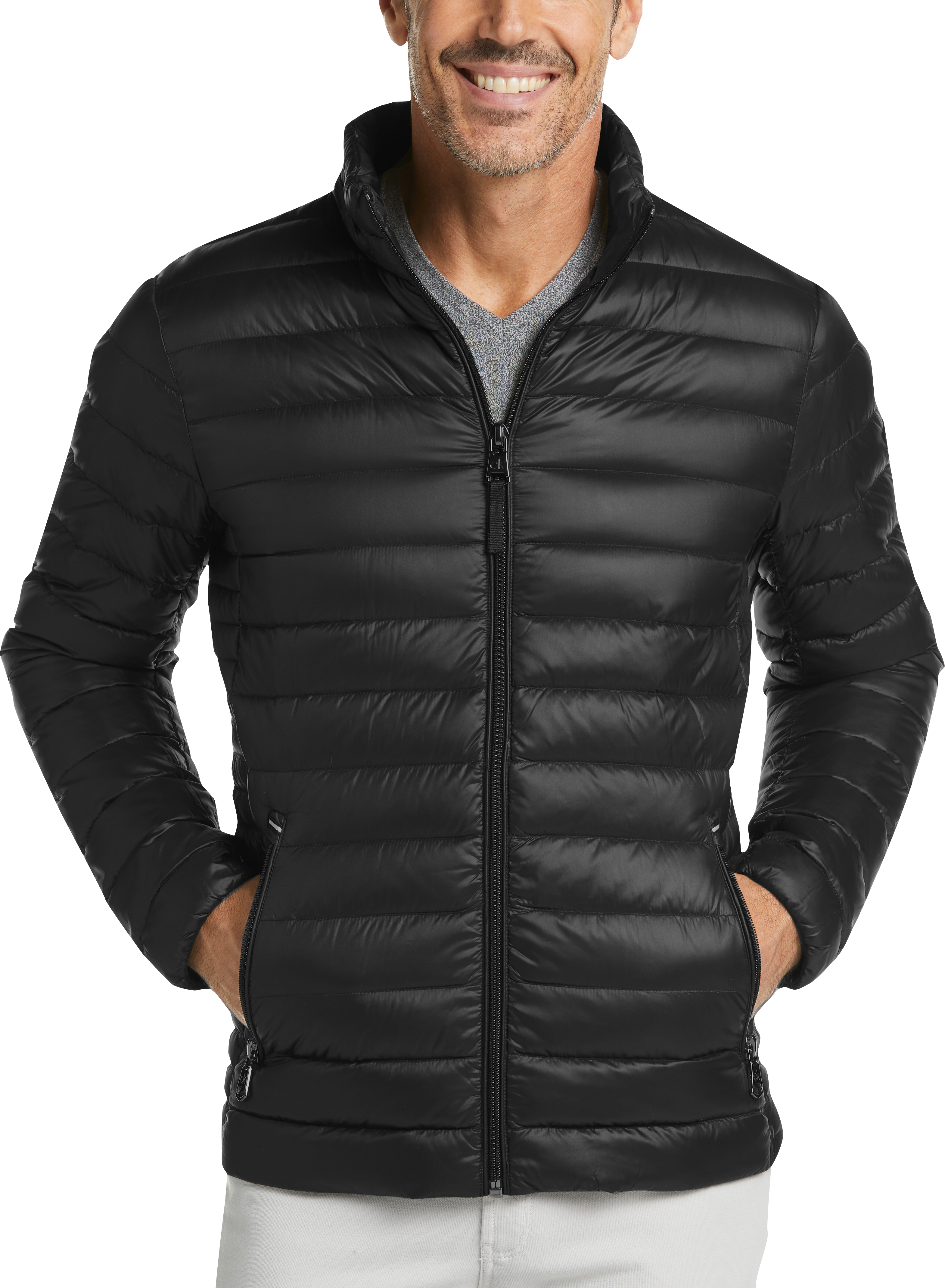 calvin klein classic quilted jacket